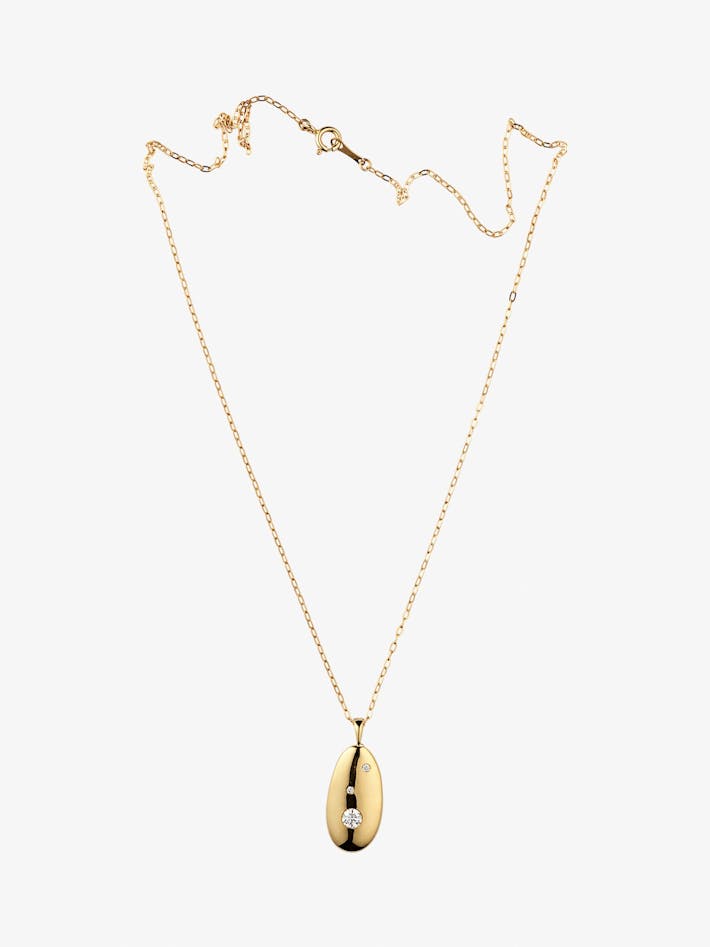 V1 gold and diamond necklace photo 1
