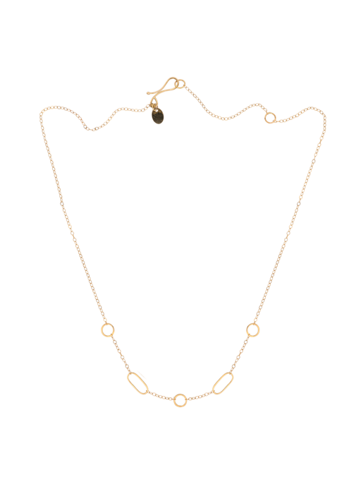 Multi shape chain necklace photo
