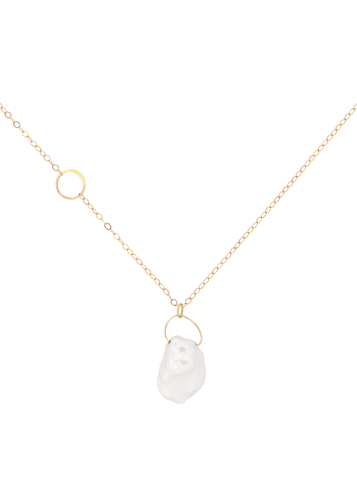 Pearl drop necklace photo