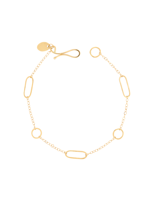 Multi shape chain bracelet photo
