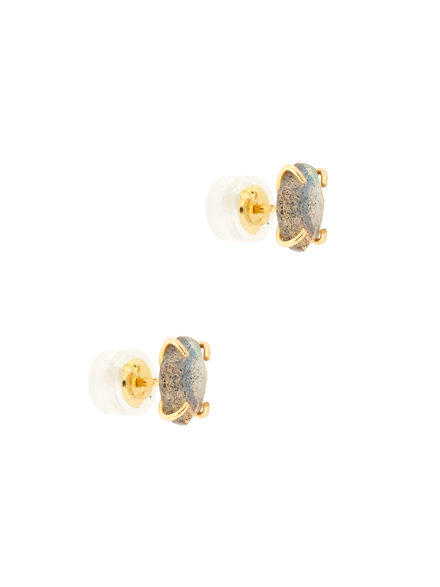 Labradorite stud earrings photo 3