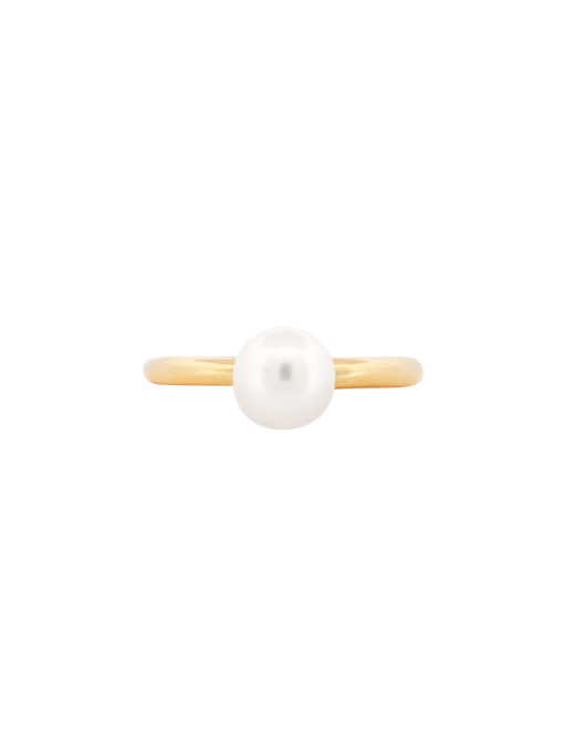 Solitary pearl ring photo