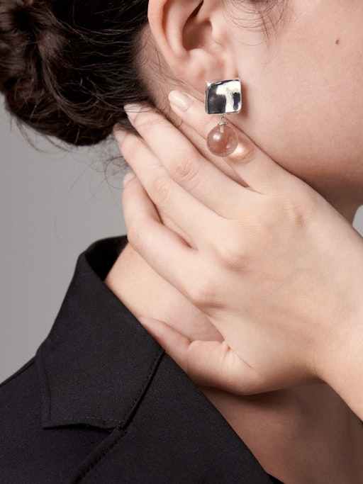 Luca quartz earrings photo