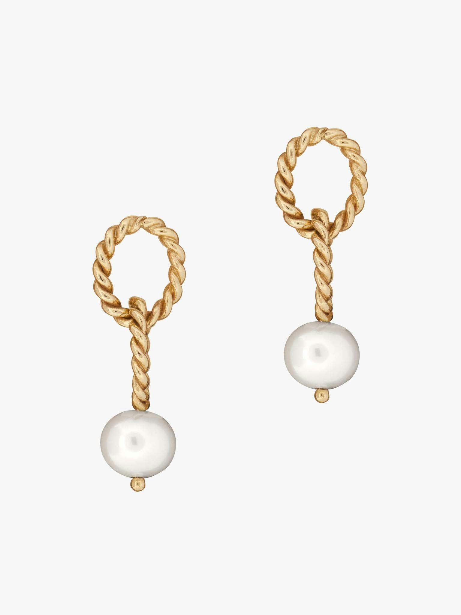 Pearl twine link studs photo 3