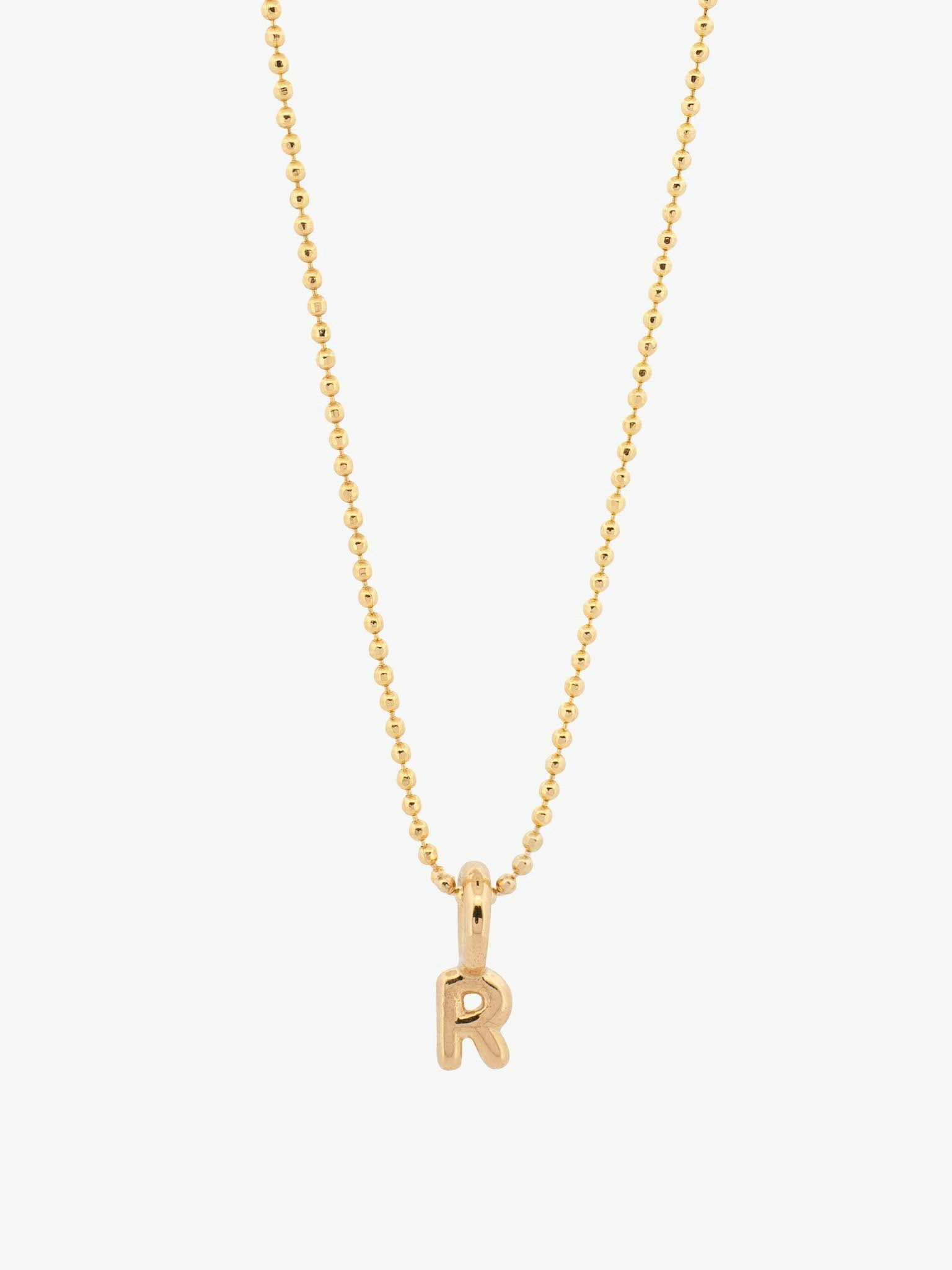 Mini helium initial charm necklace photo 7