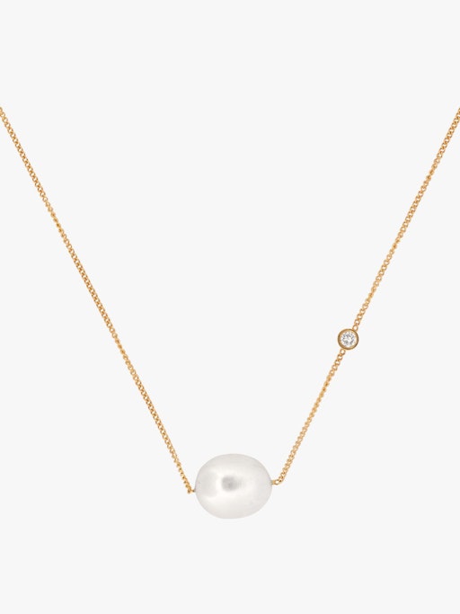 Baroque pearl duo necklace photo