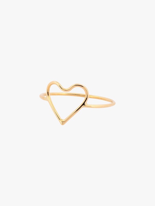 Silhouette heart ring photo