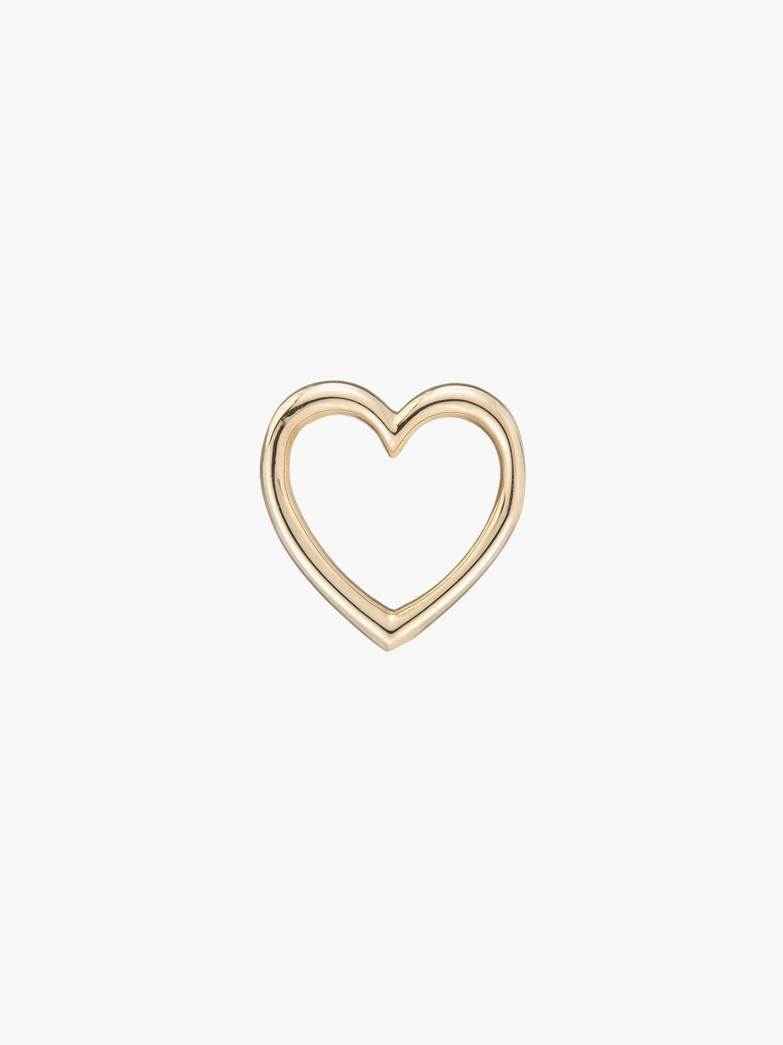 Floating heart charm necklace photo 2