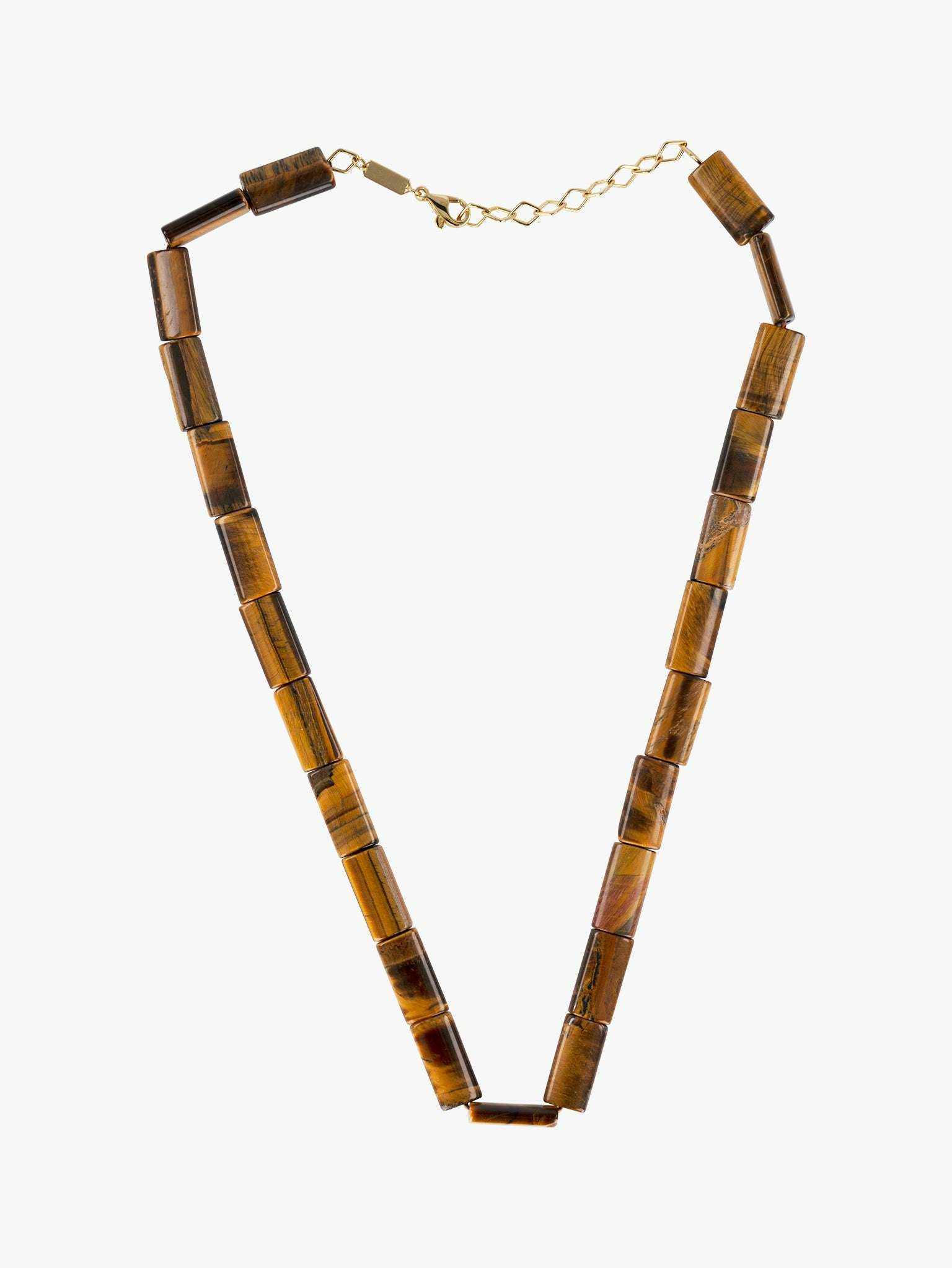 Tiger's eye bead necklace photo 1