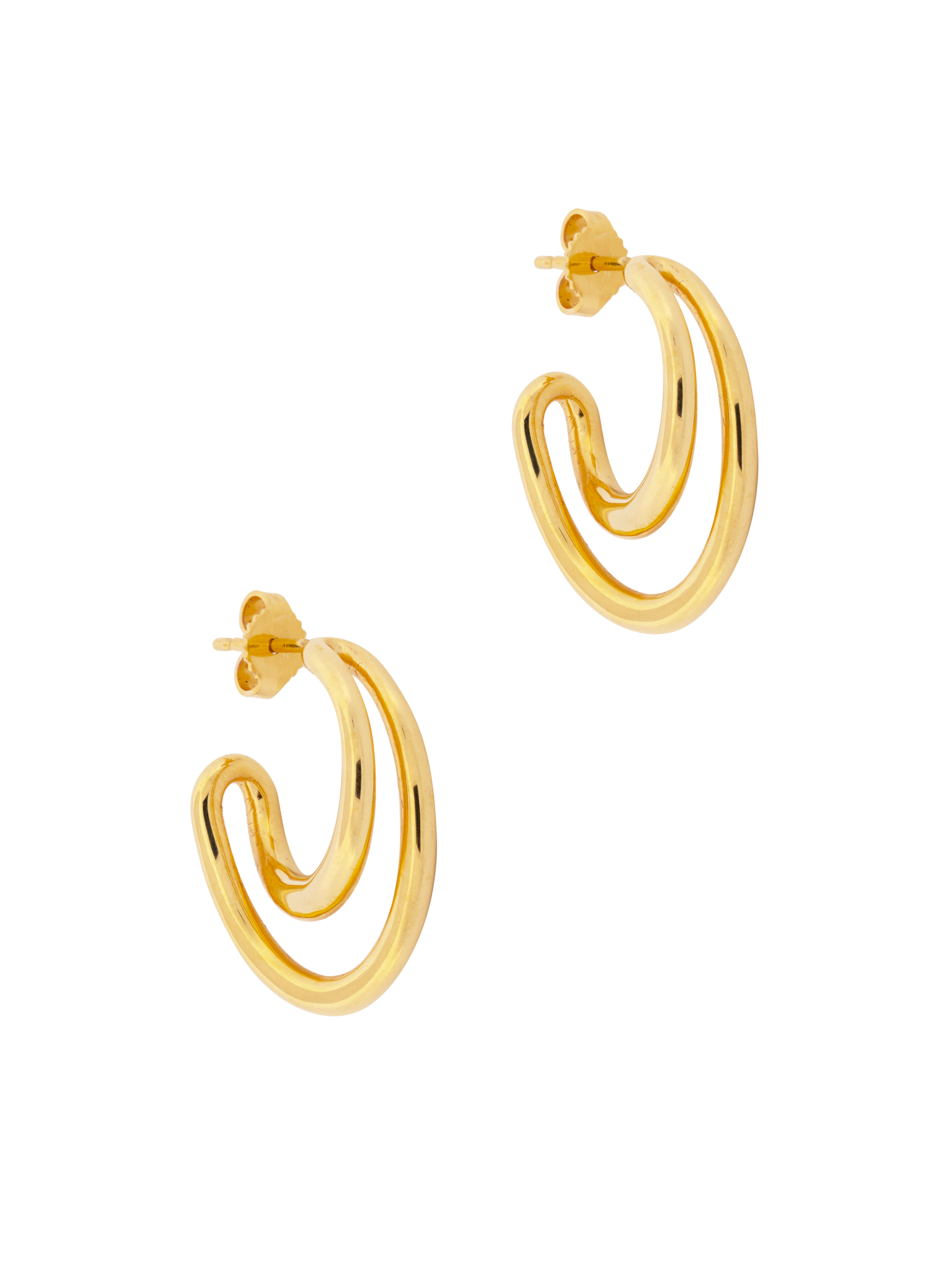 Initial mini hoop earrings photo 1