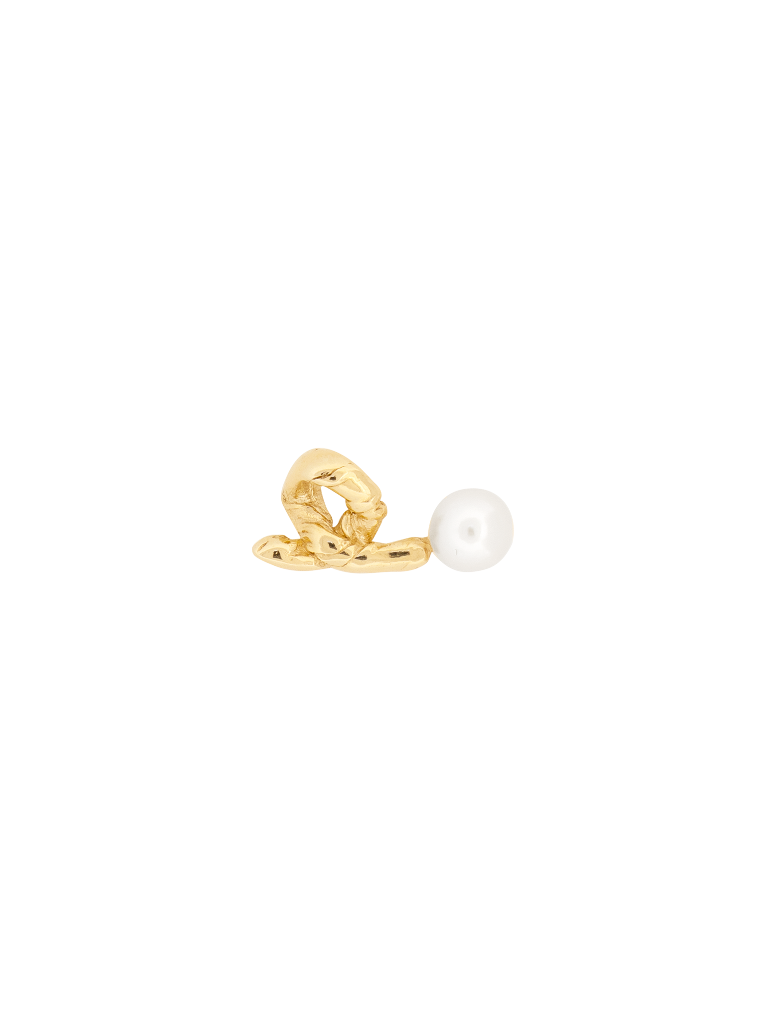 Twig pearl earring photo 1