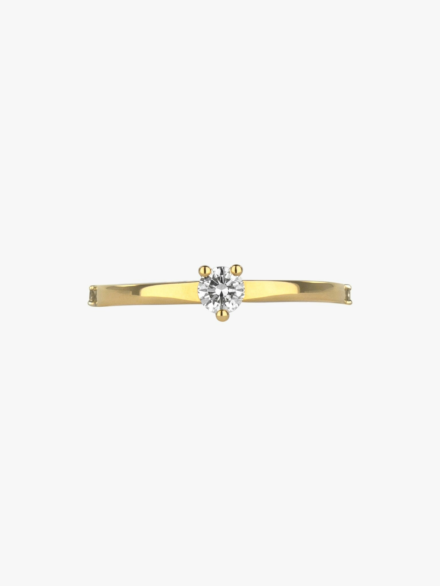 Diamond solitaire tennis ring photo 3
