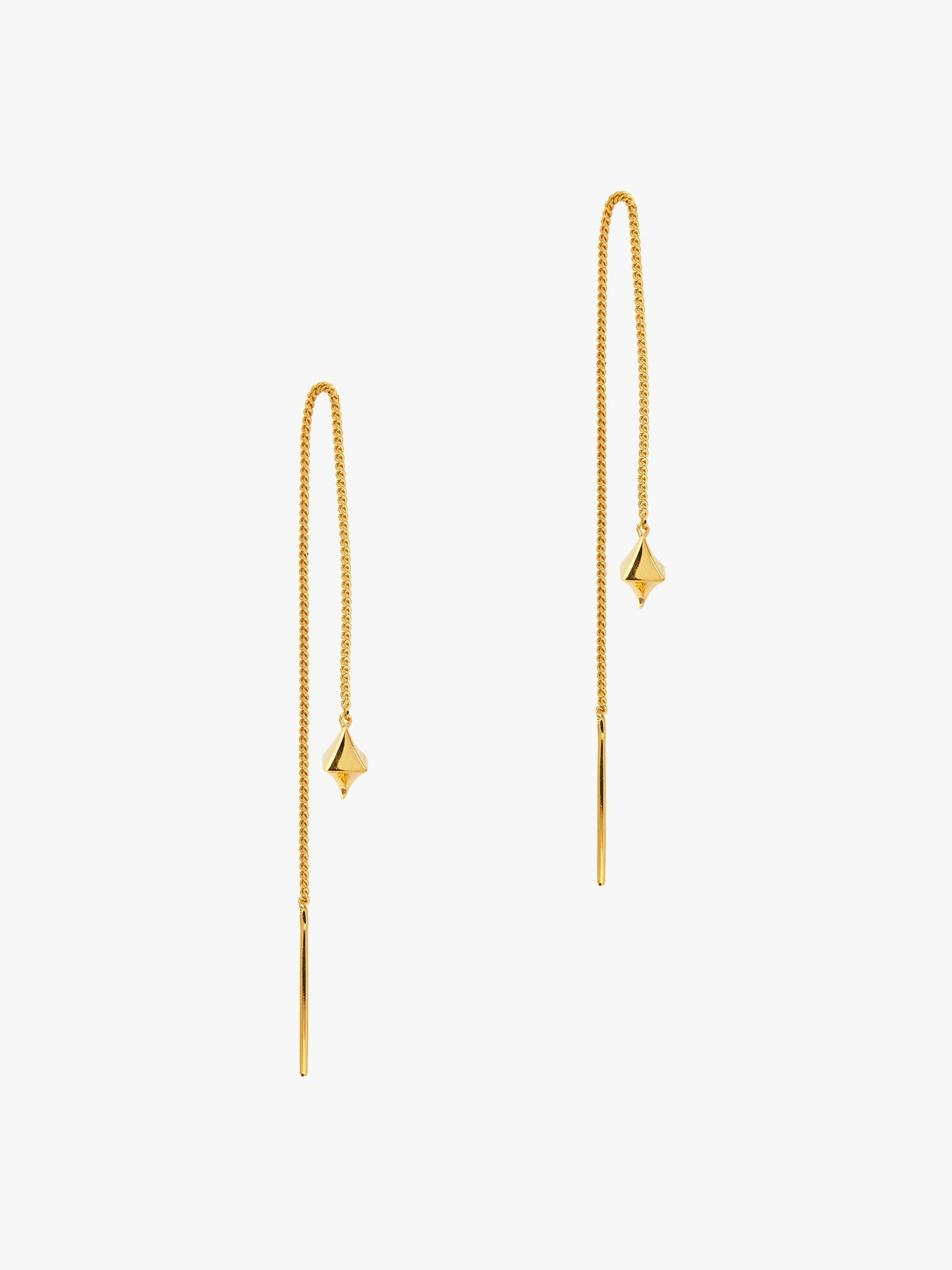 Almaz mini chain drop earrings photo 3