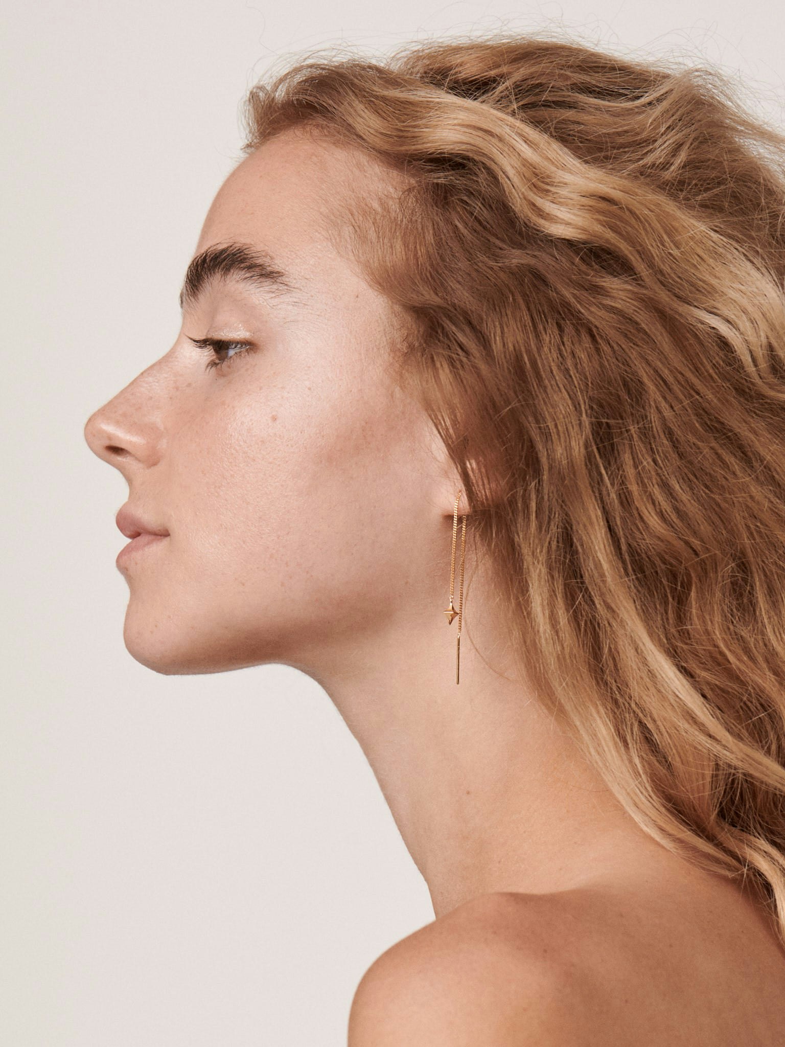 Almaz mini chain drop earrings photo 2