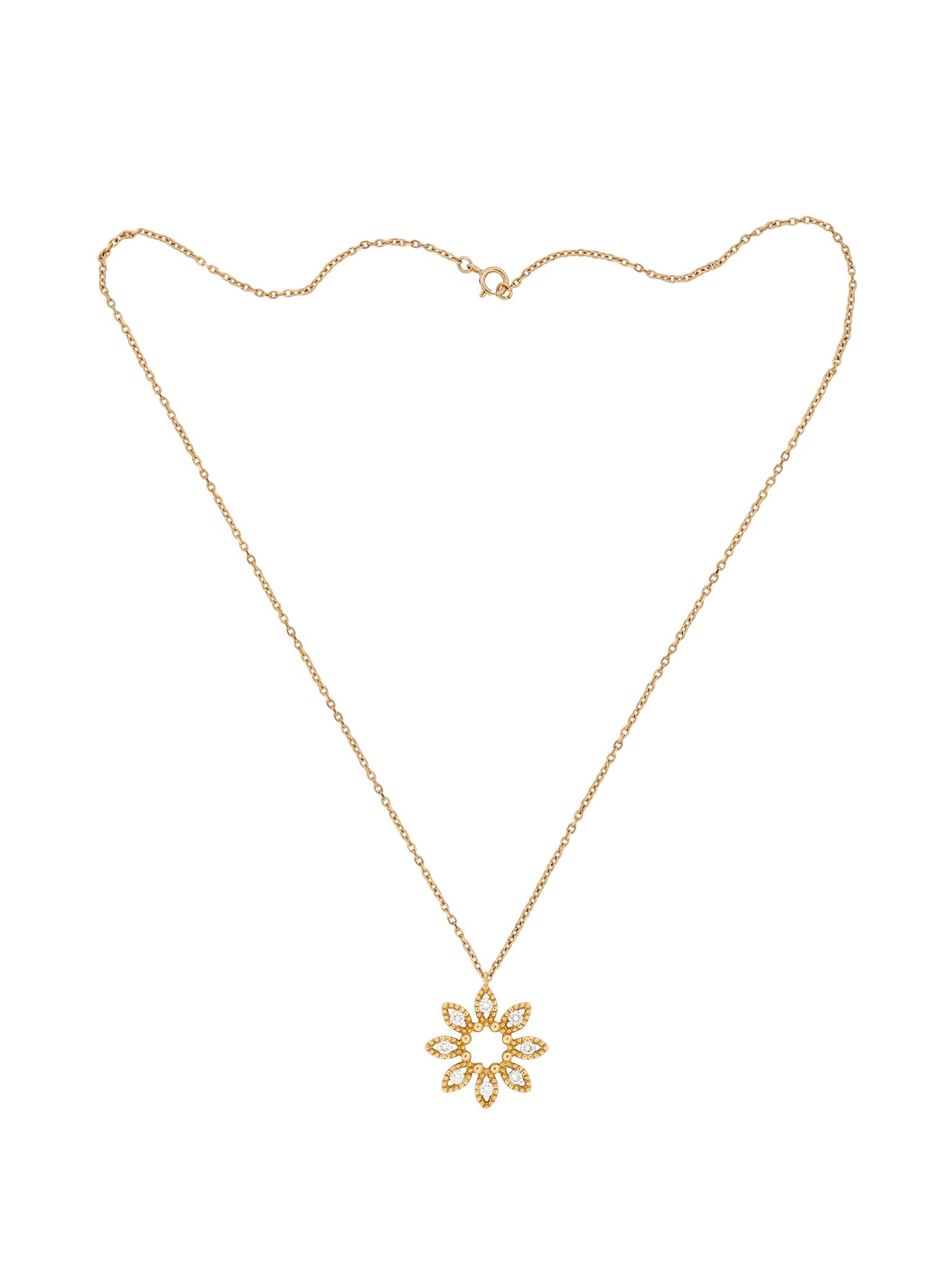 Jasmine flower pendant necklace photo 2