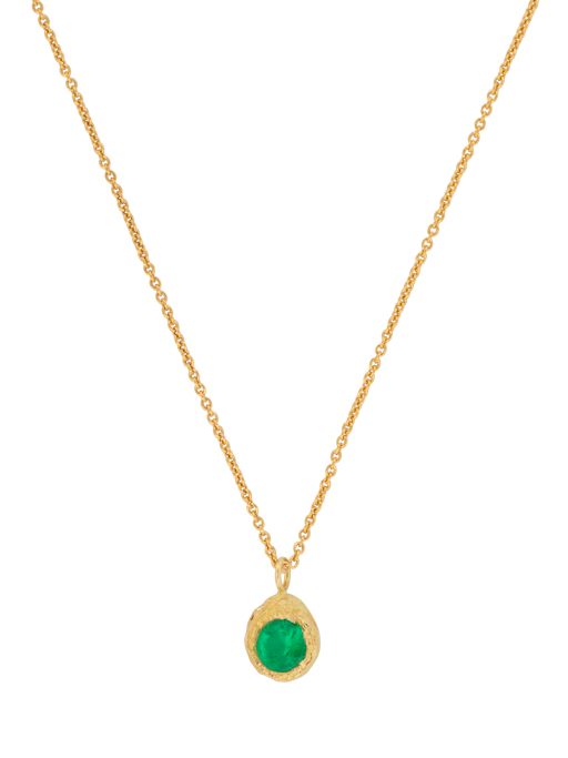 Evie 0.35ct emerald necklace photo