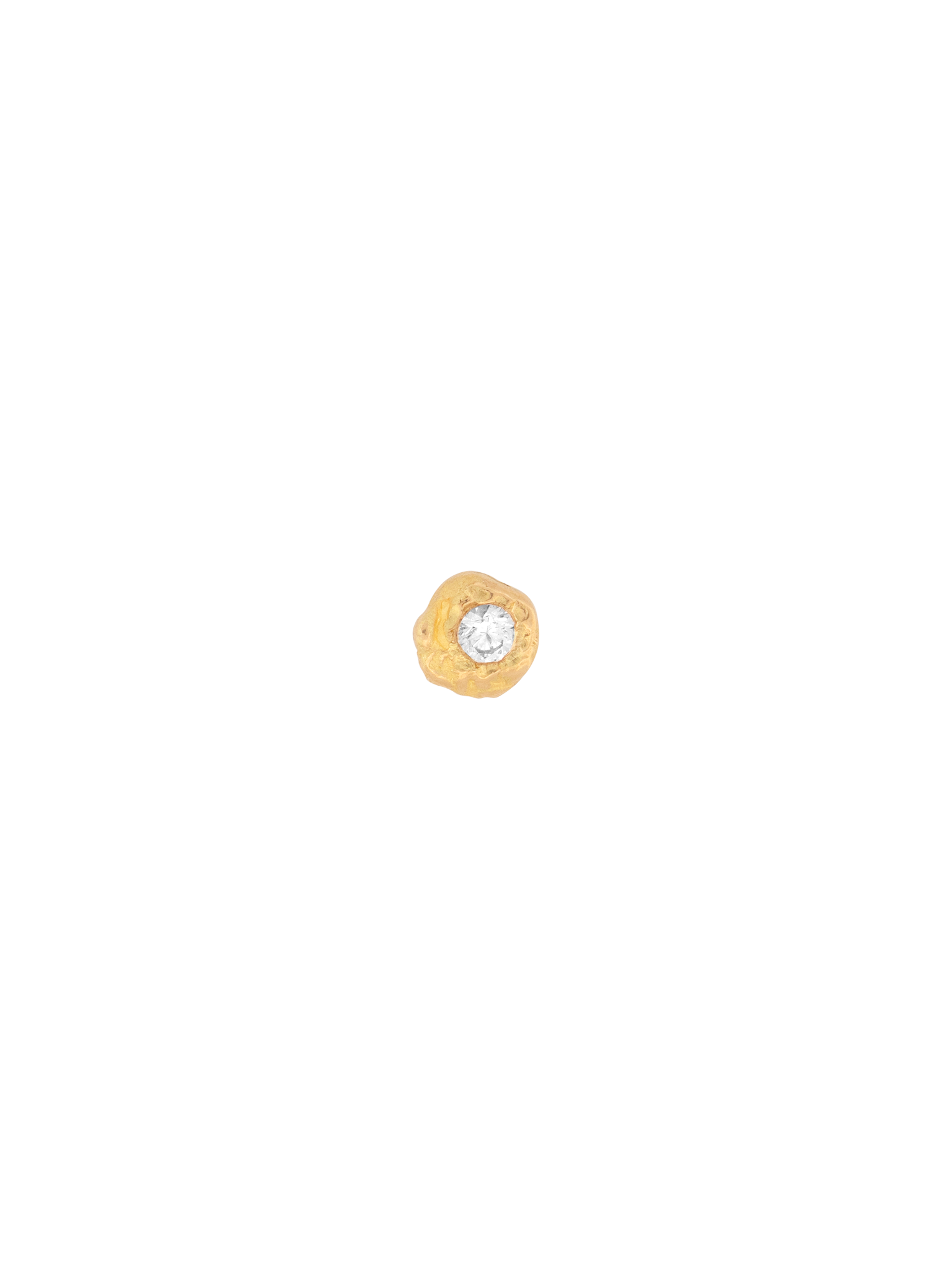 Solitaire iman 0.05ct diamond stud photo 1