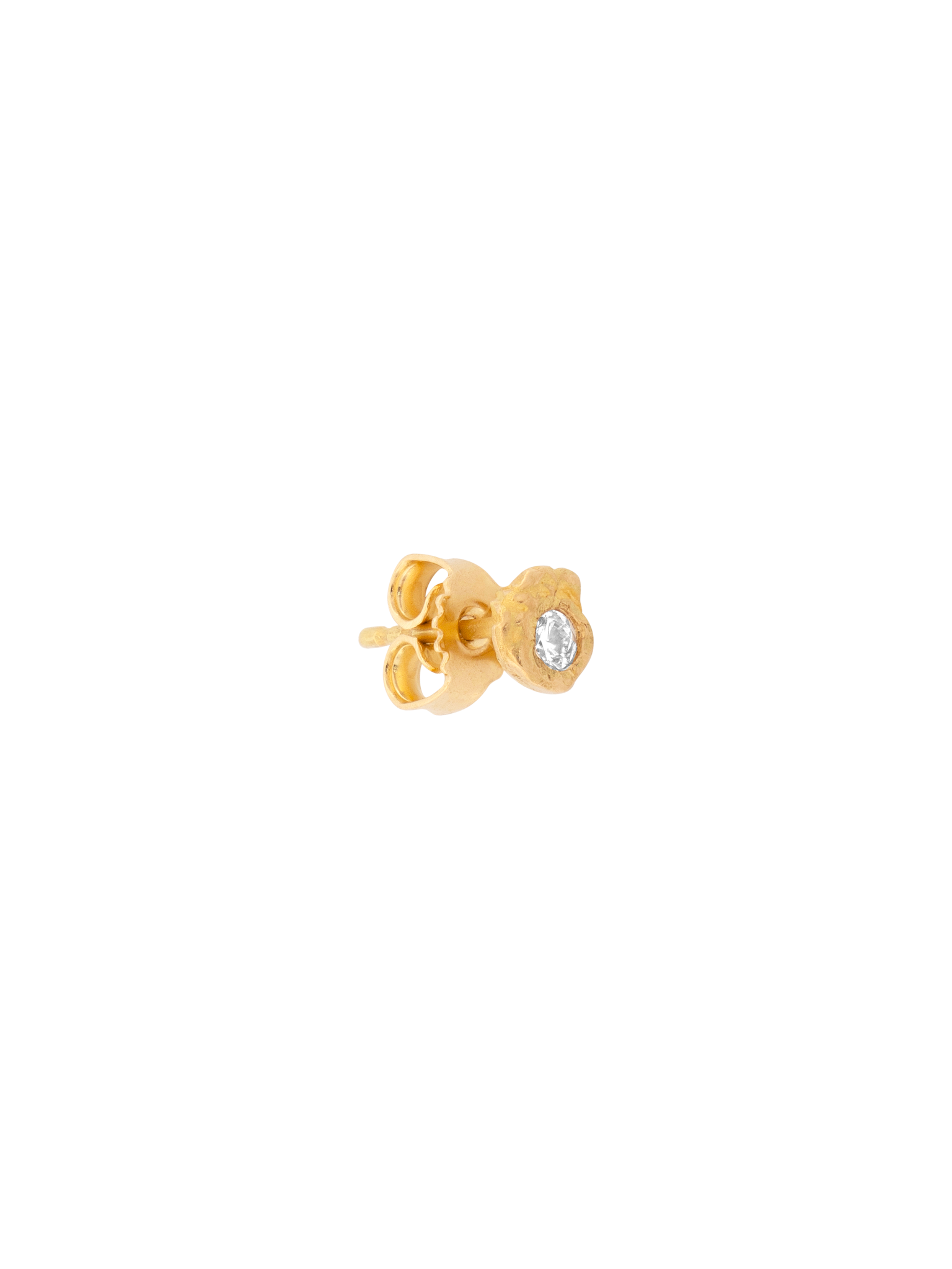 Solitaire iman 0.05ct diamond stud photo 3