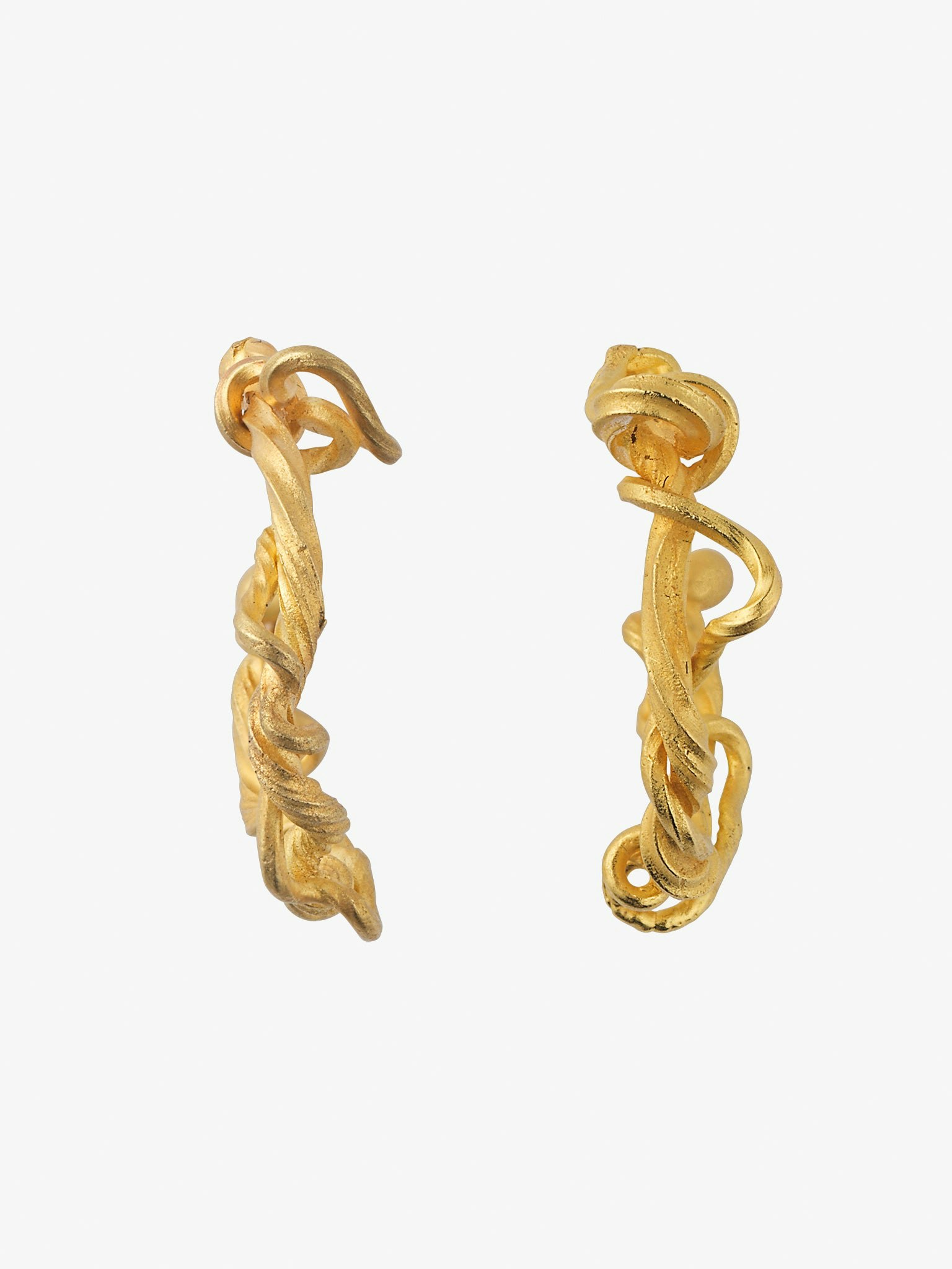 Twisted petite hoops photo 3
