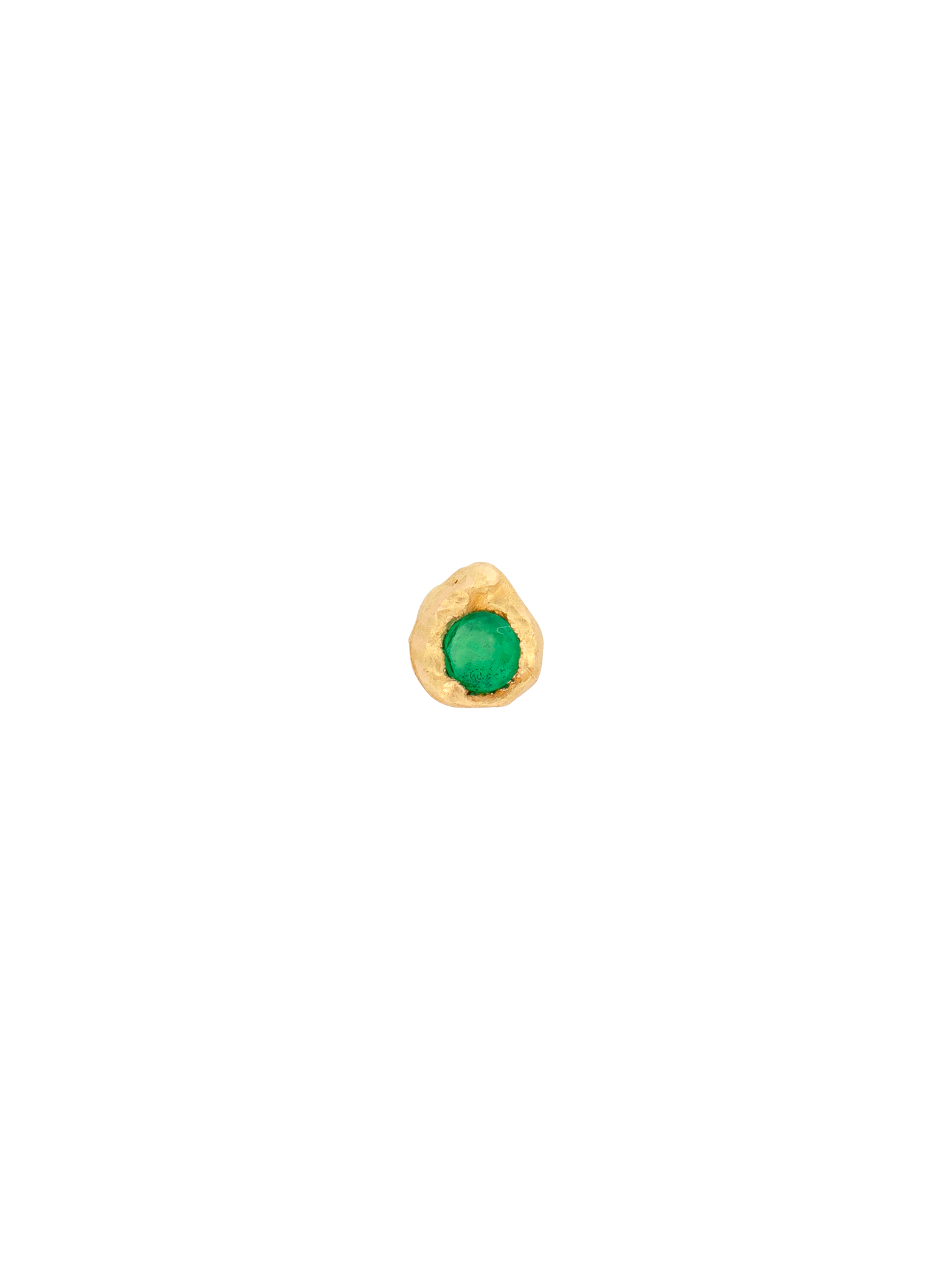 Evie 0.10ct emerald stud photo 1