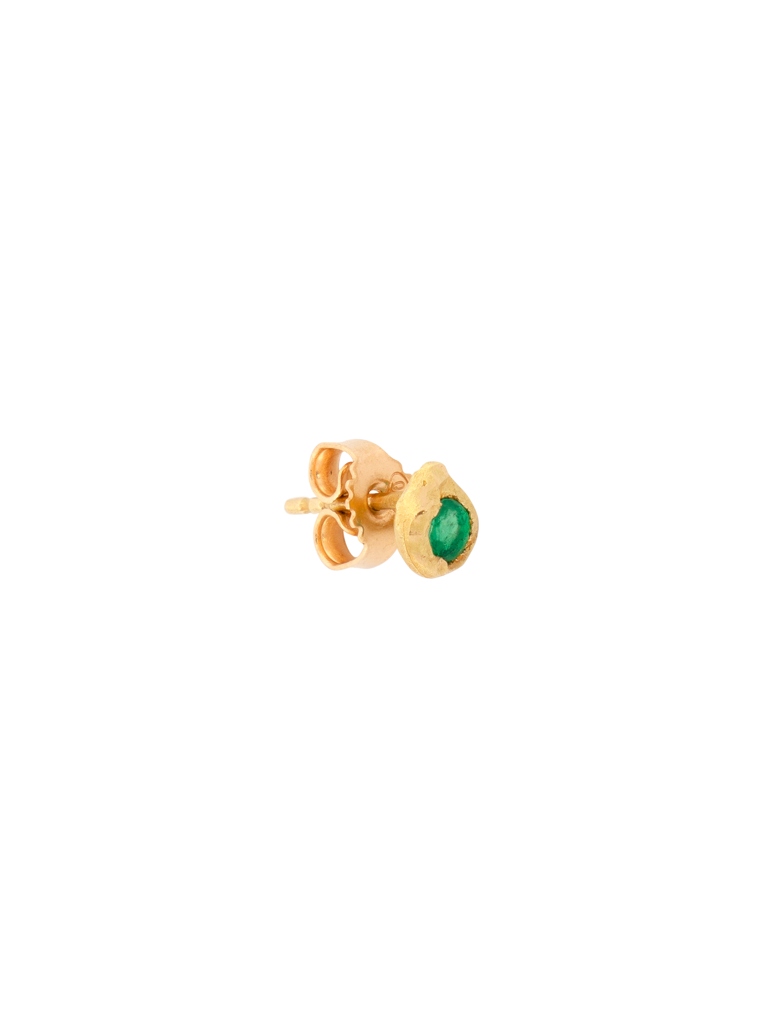 Evie 0.10ct emerald stud photo 3