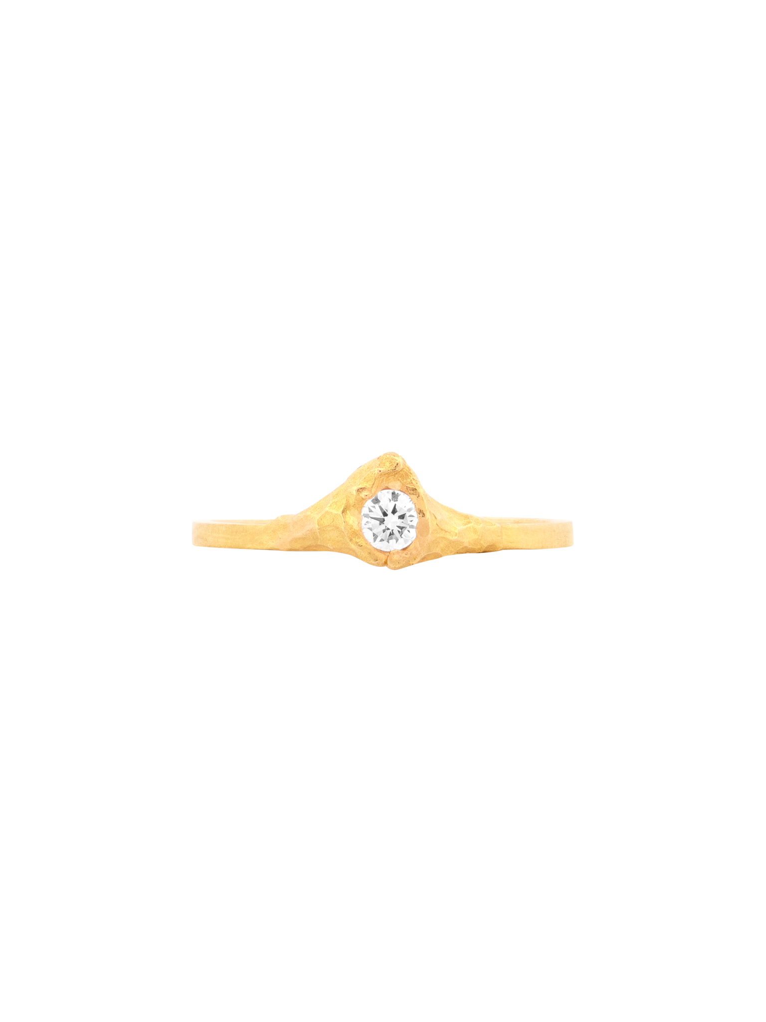 Solitaire iman 0.10ct diamond ring photo 1