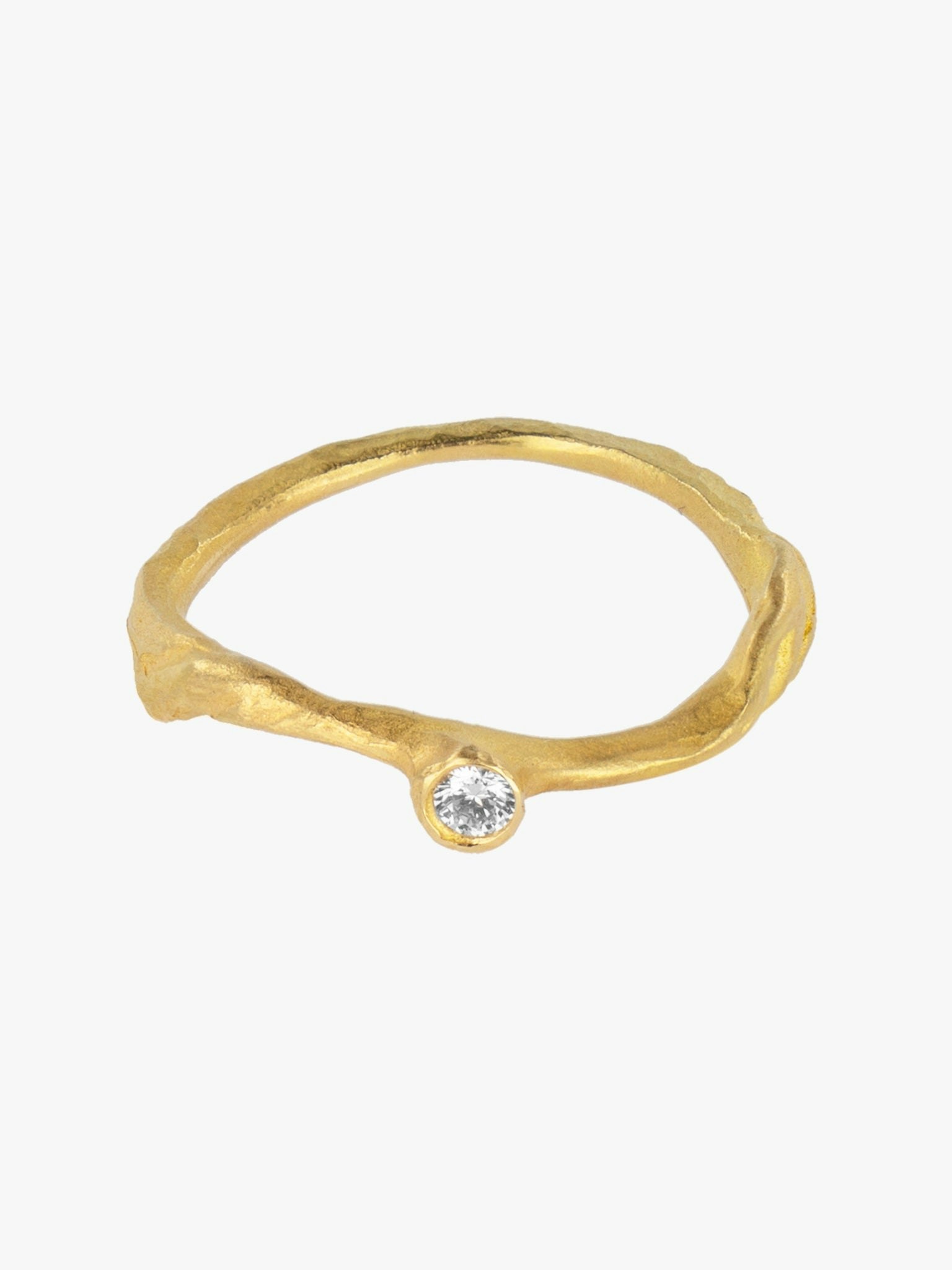 Small solitaire diamond ring photo 3