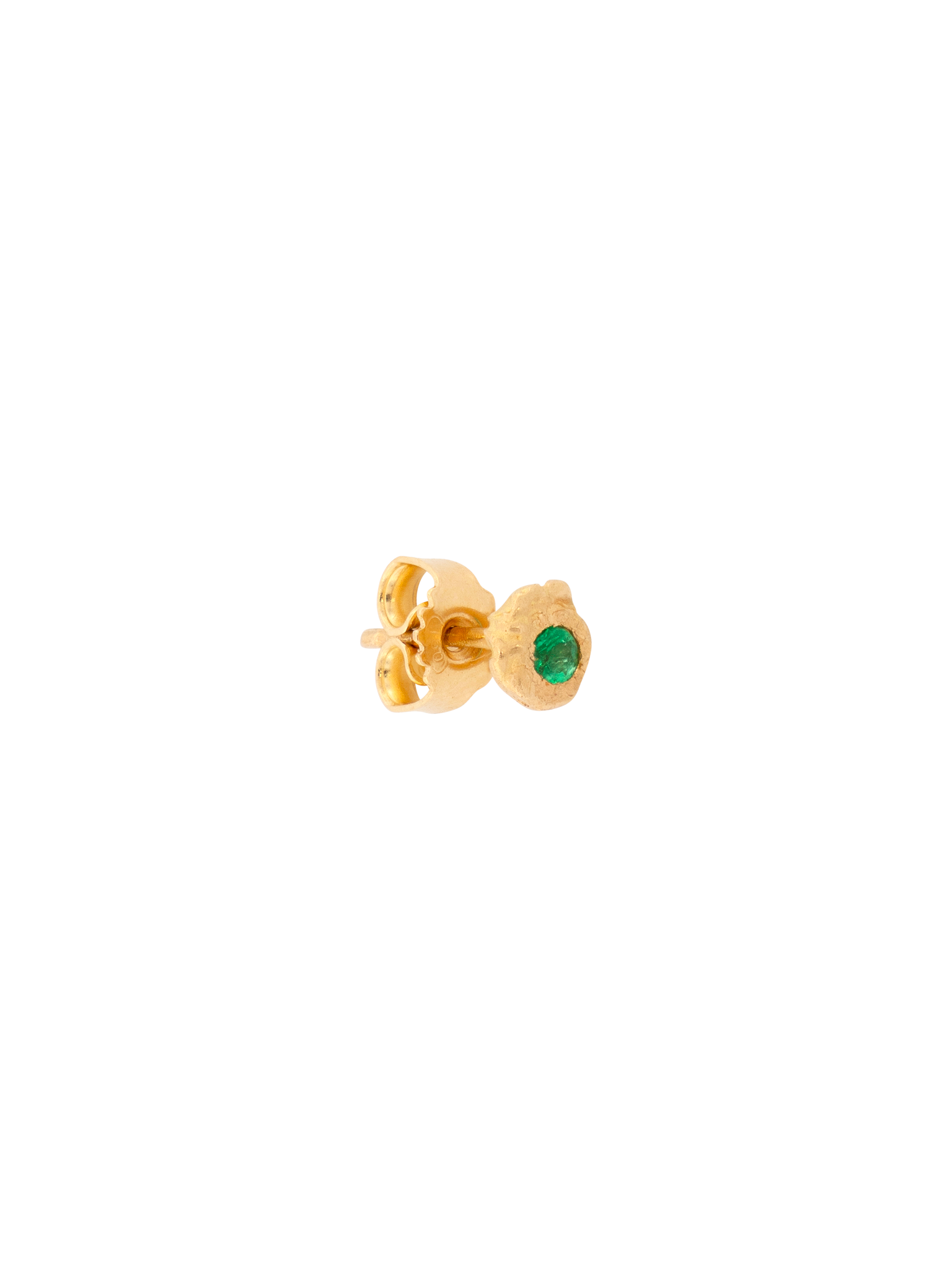 Evie 0.05ct emerald stud photo 3
