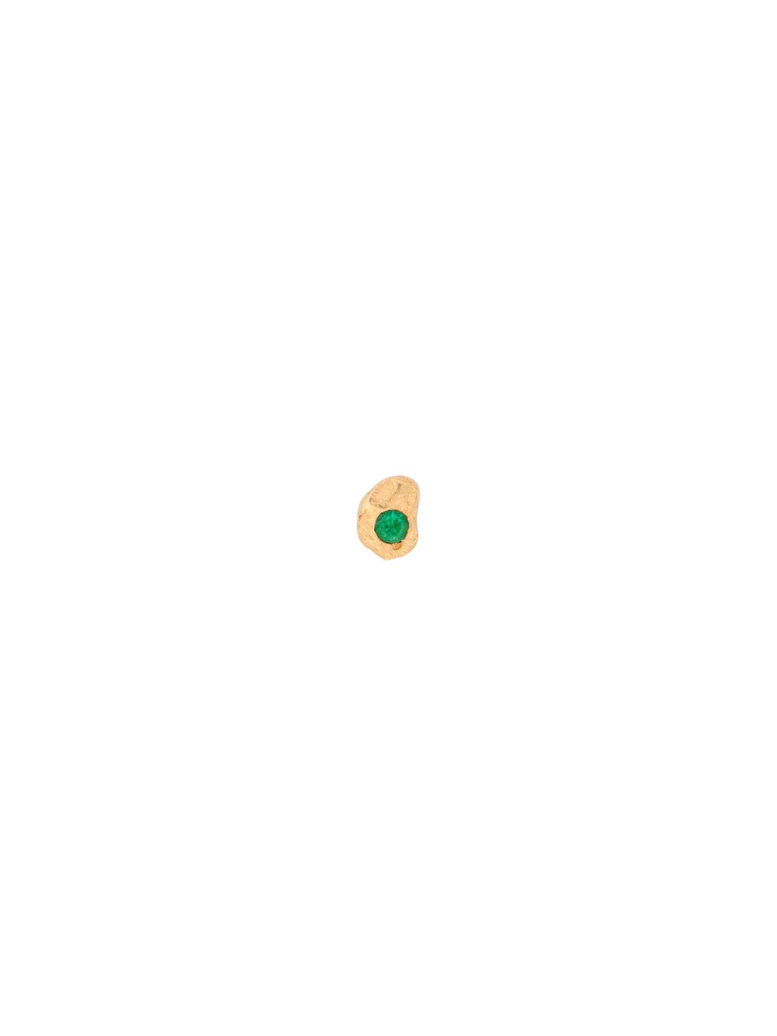 Evie 0.02ct emerald stud photo 1