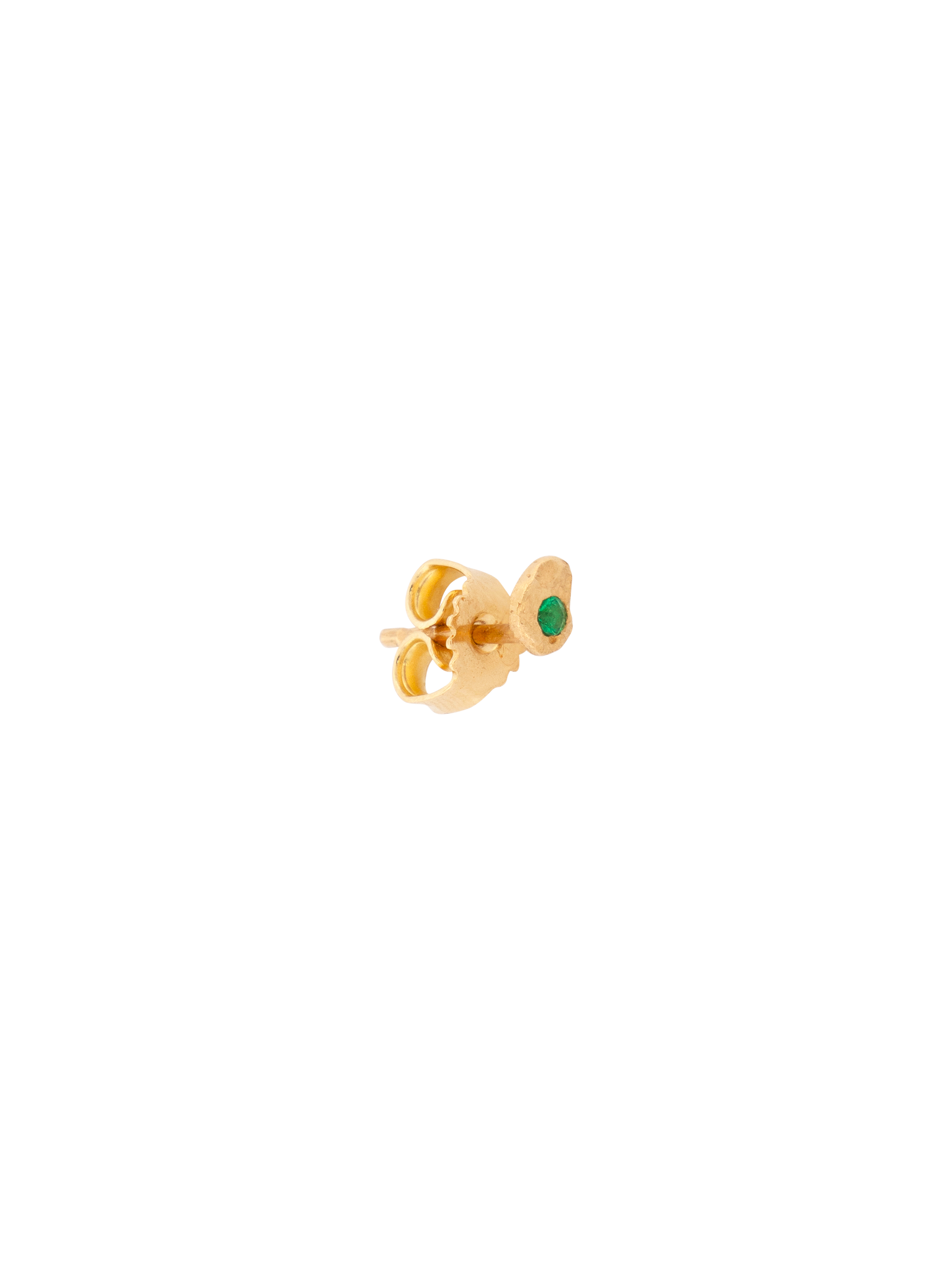 Evie 0.02ct emerald stud photo 3