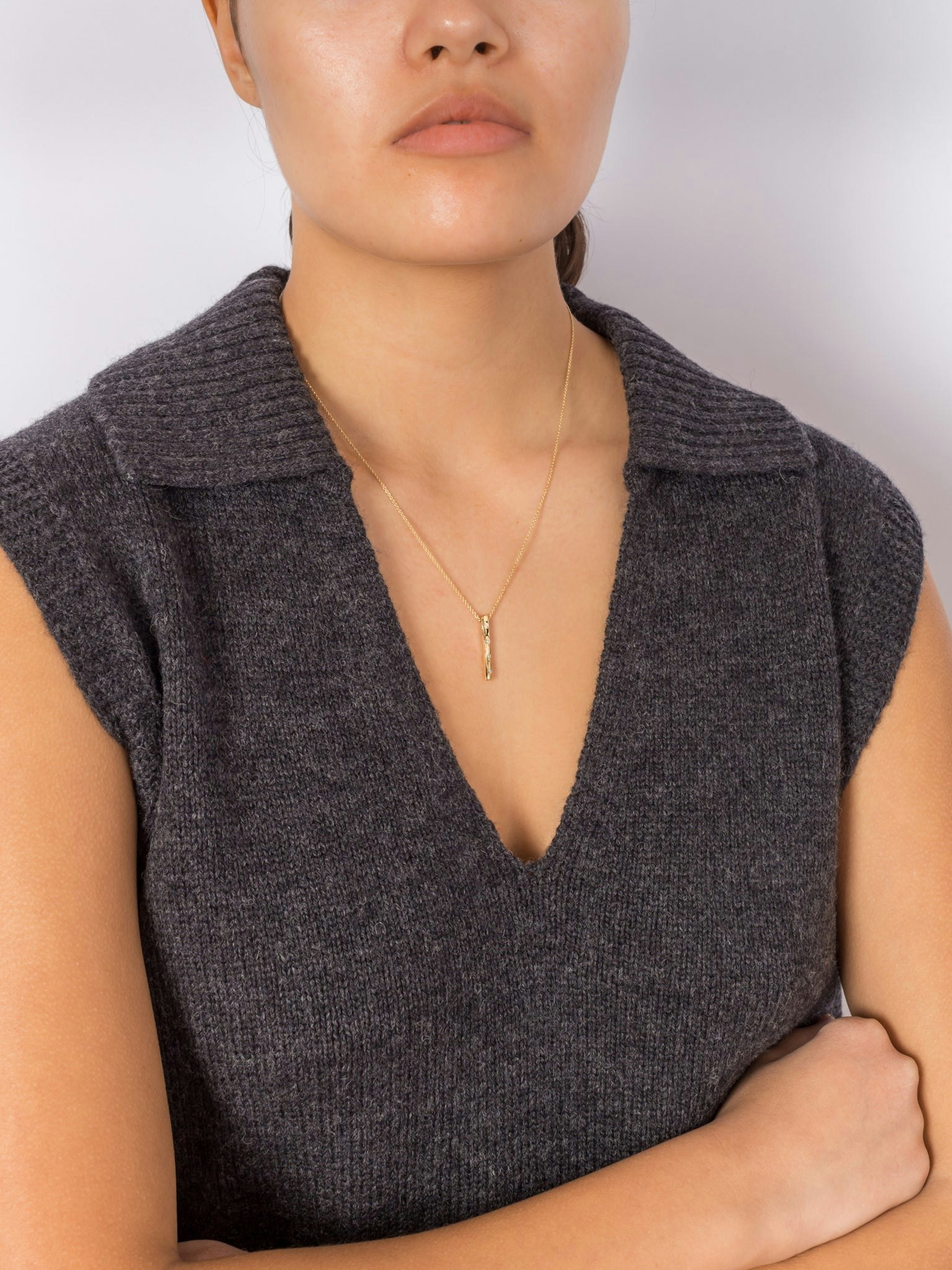 Asteria diamond necklace photo 2