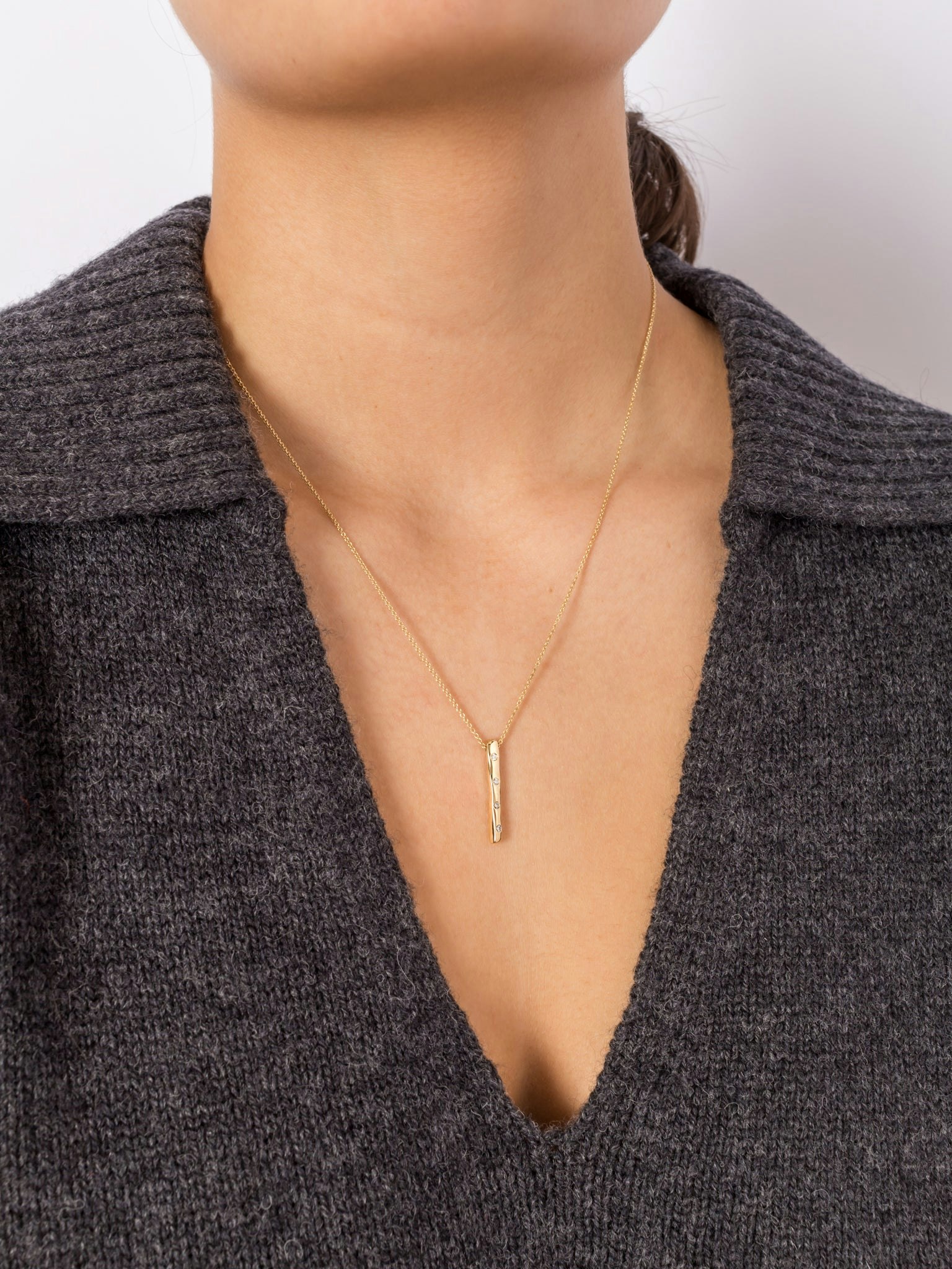 Asteria diamond necklace photo 4
