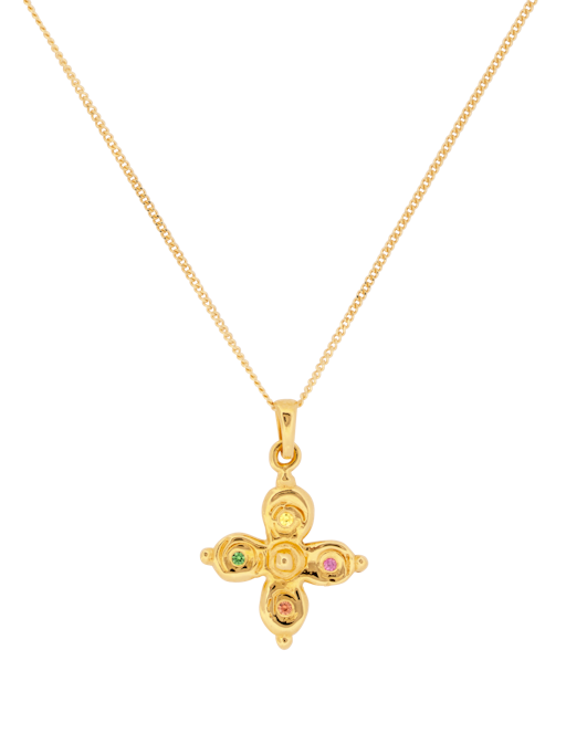 Byzantine cross necklace photo