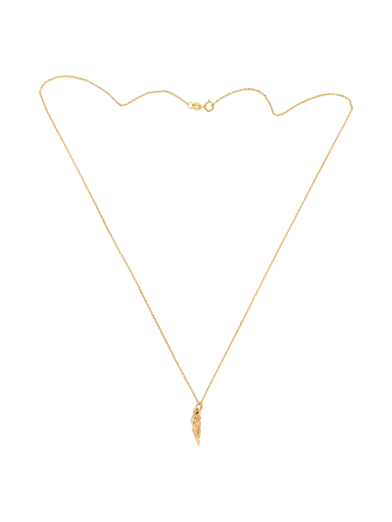 Shard gold pendant necklace III photo 3