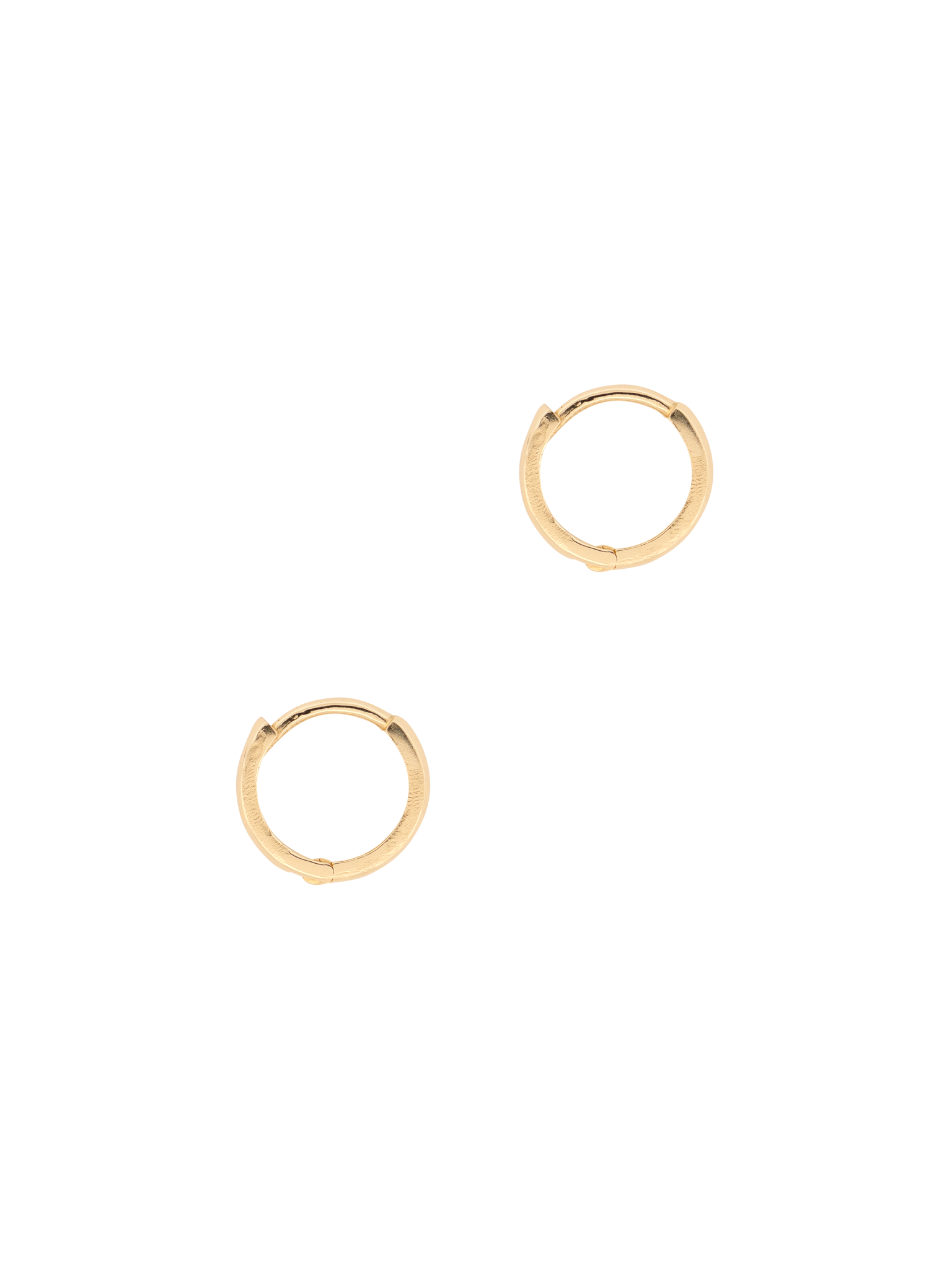 Hammered 10mm clicker hoop earrings LI photo 3