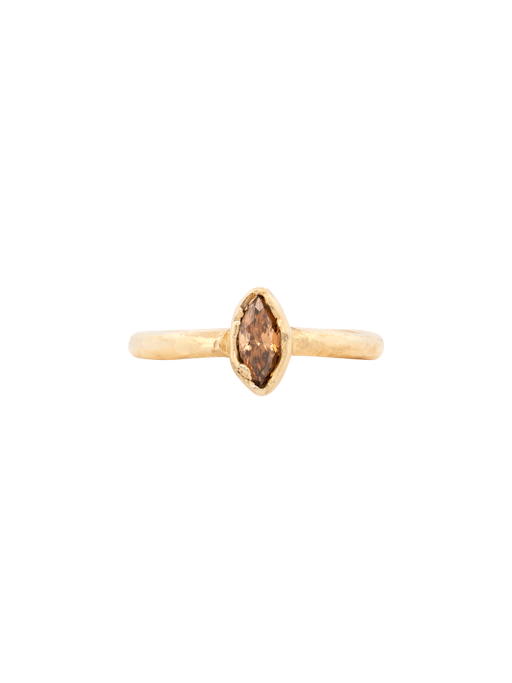 Chocolate marquise diamond engagement ring LX photo