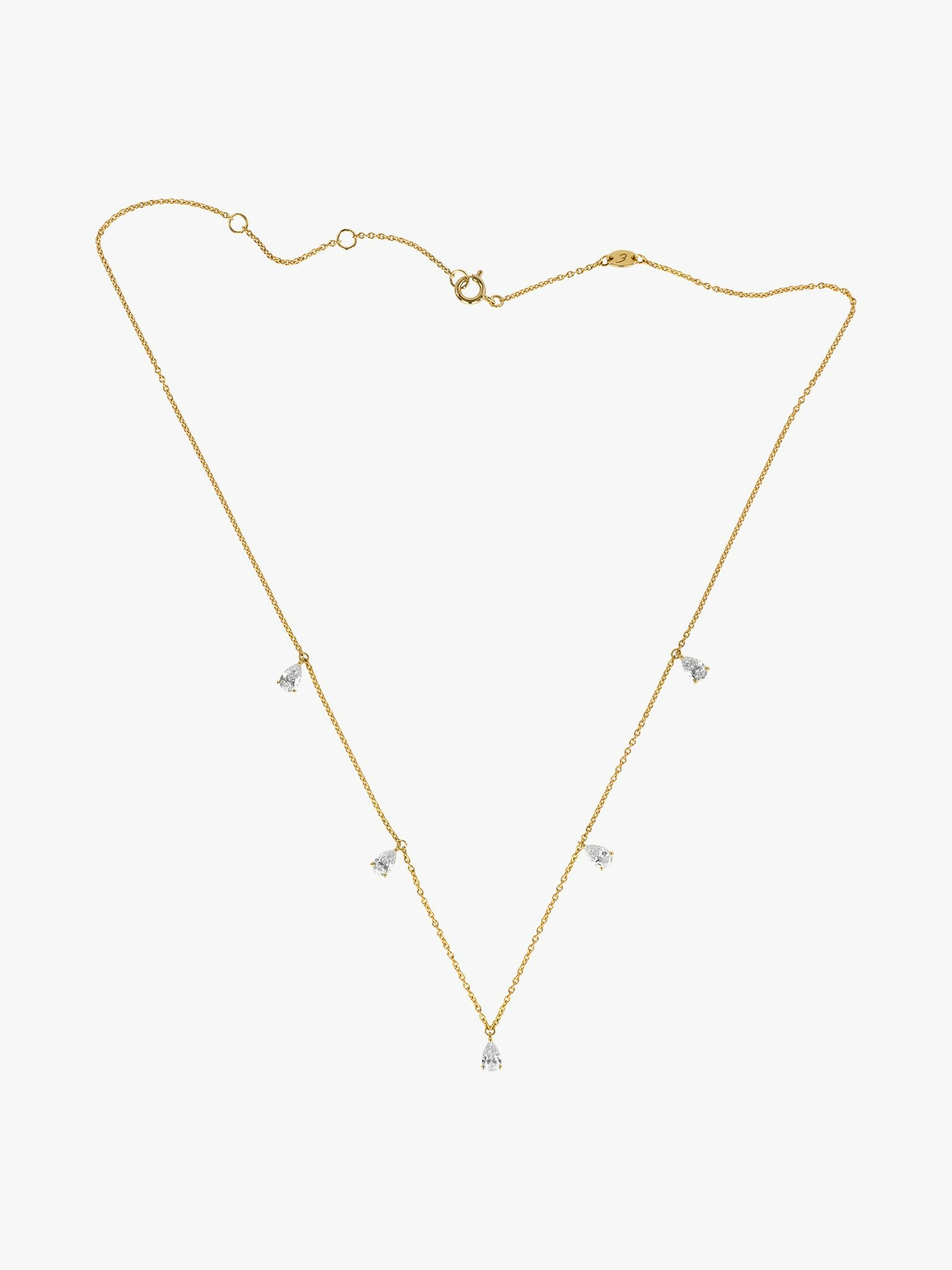Mini diamond drops choker photo 1