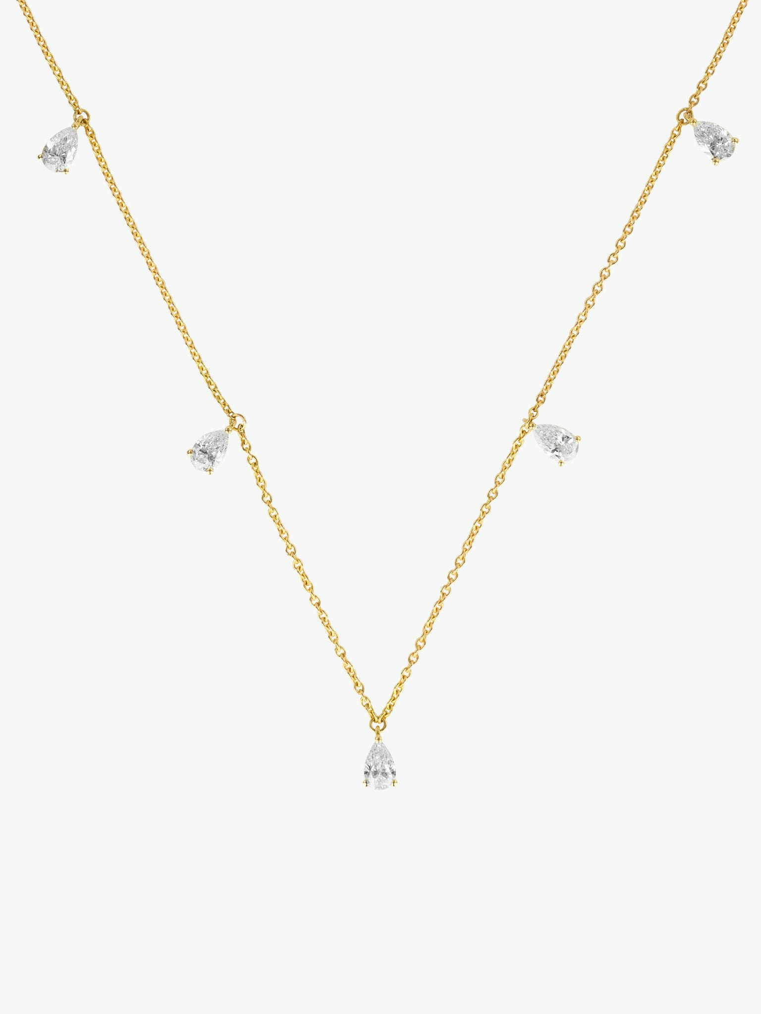 Mini diamond drops choker photo 3