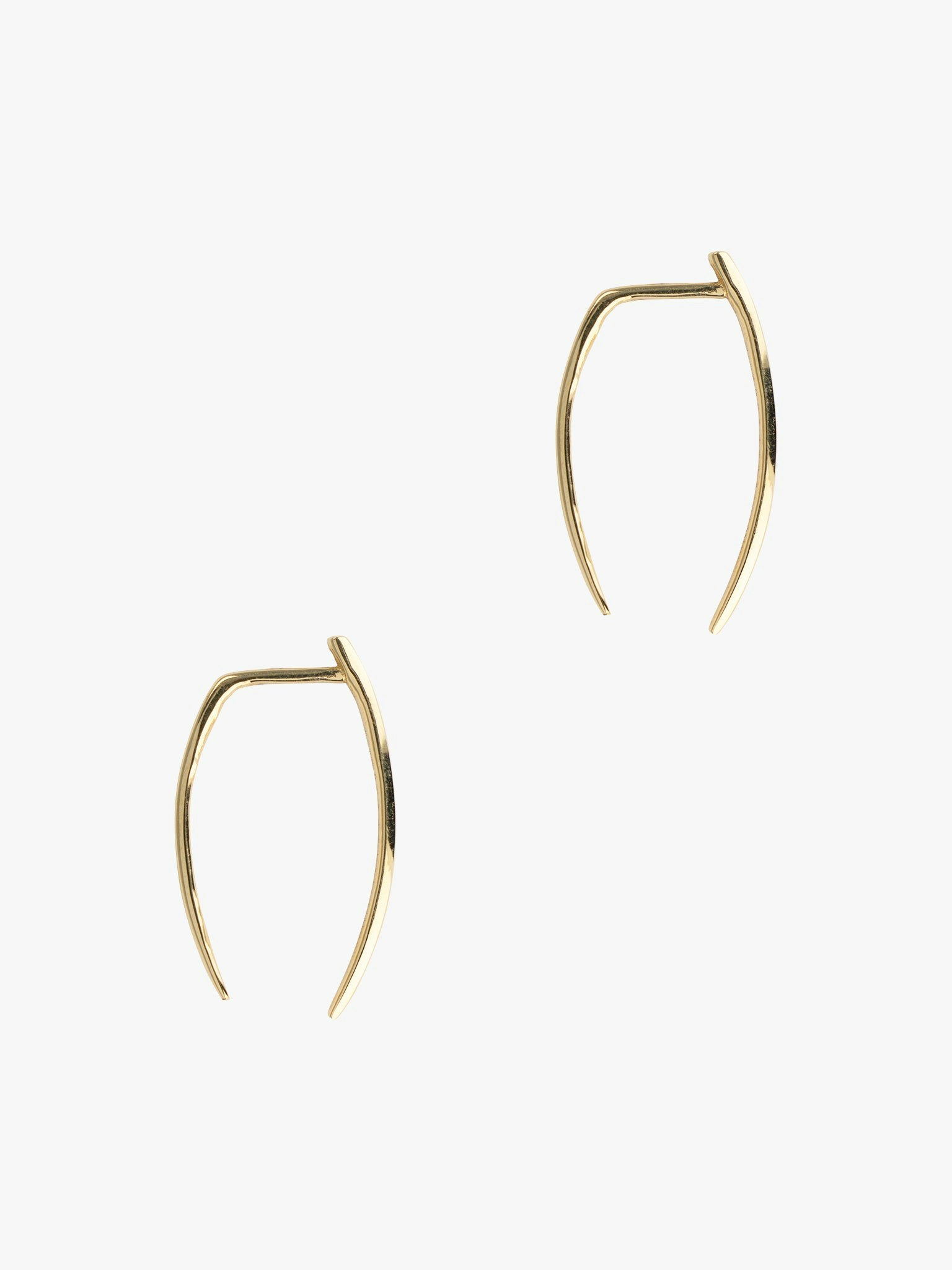Large infinite tusk earrings photo 3