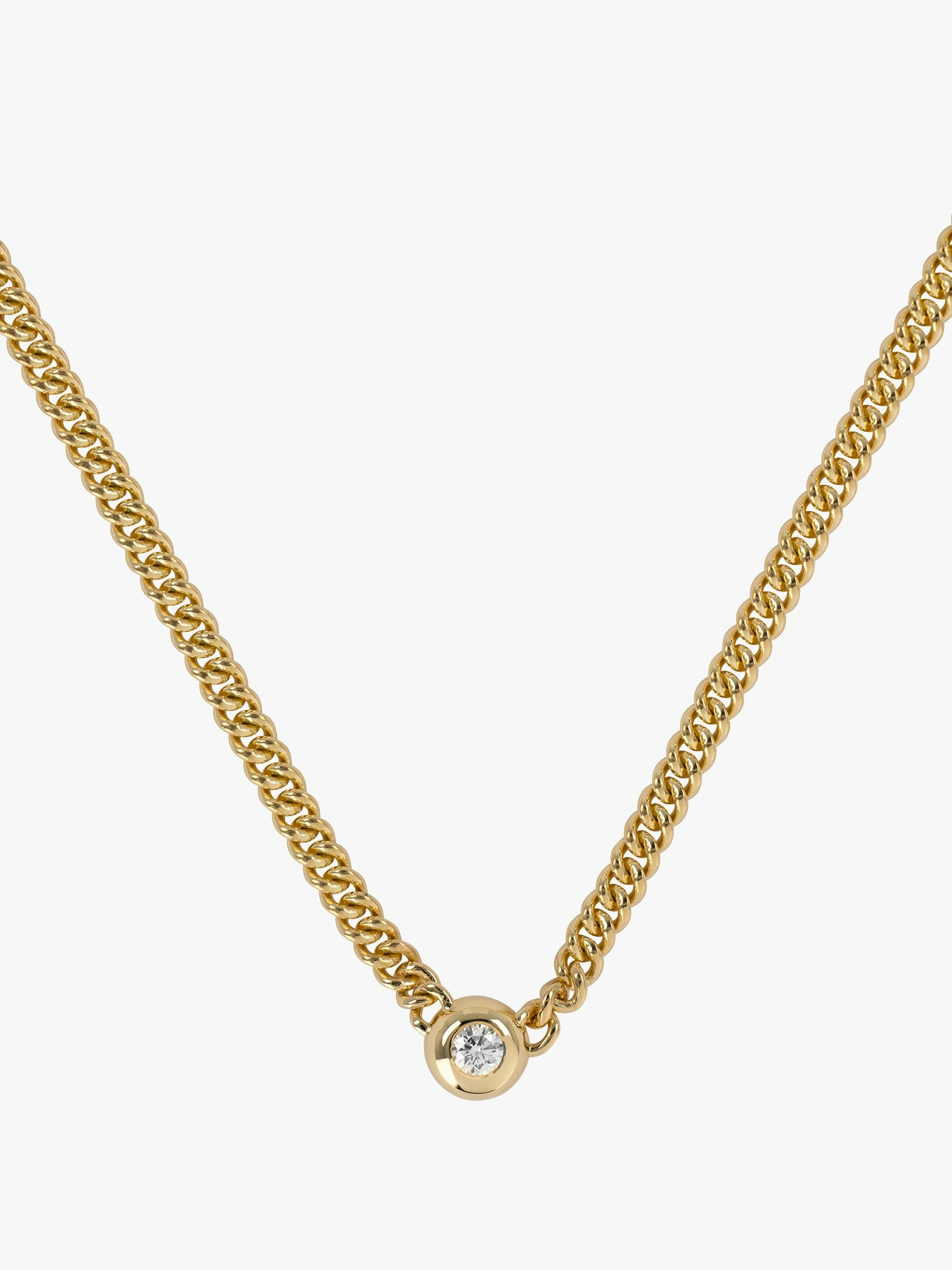 Diamond form chain necklace photo 3