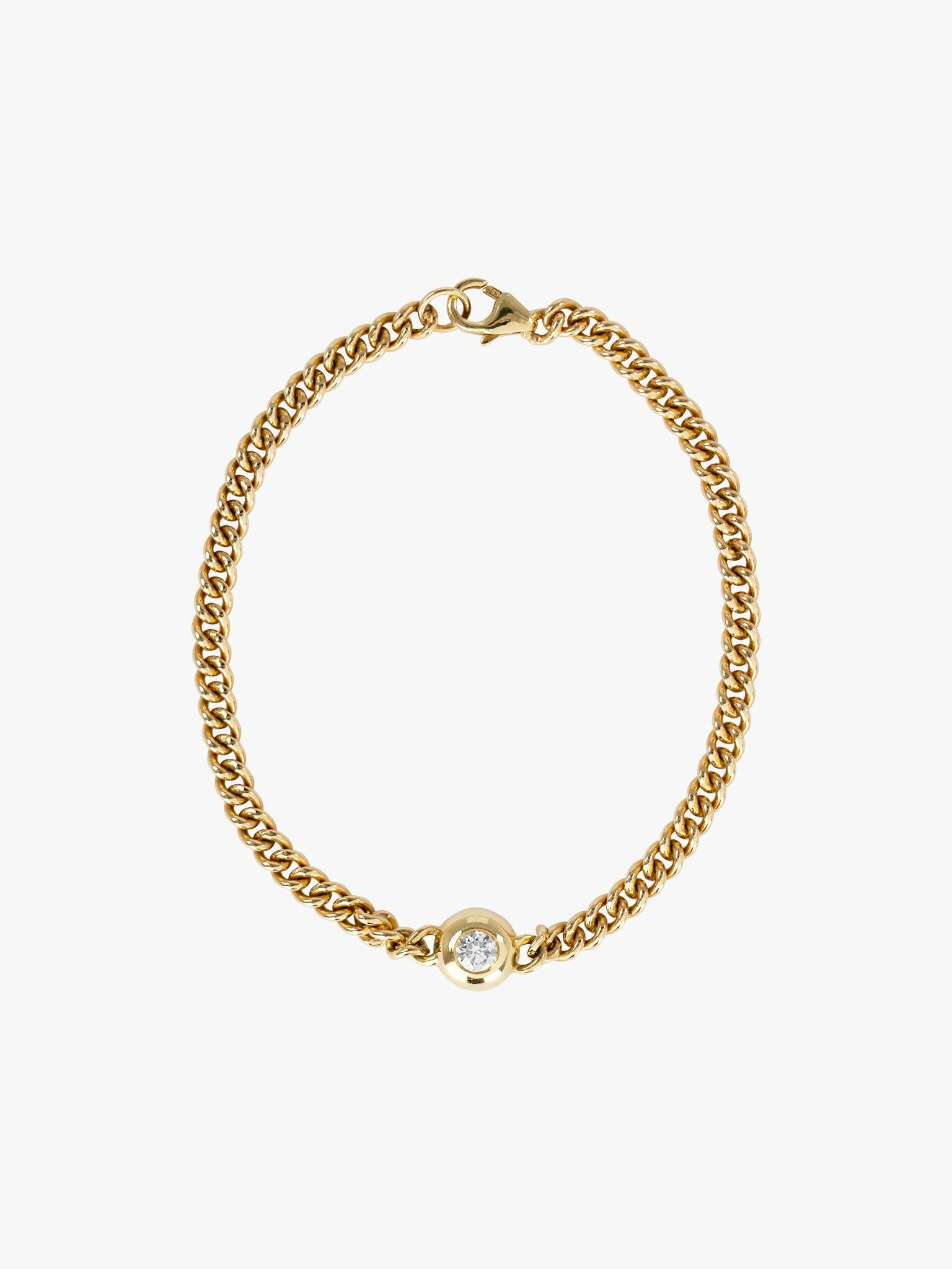 Diamond form chain bracelet photo 1
