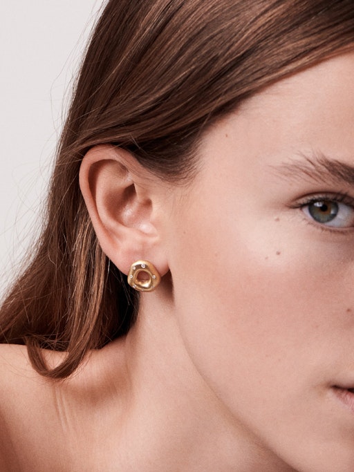 Orbit diamond earrings photo