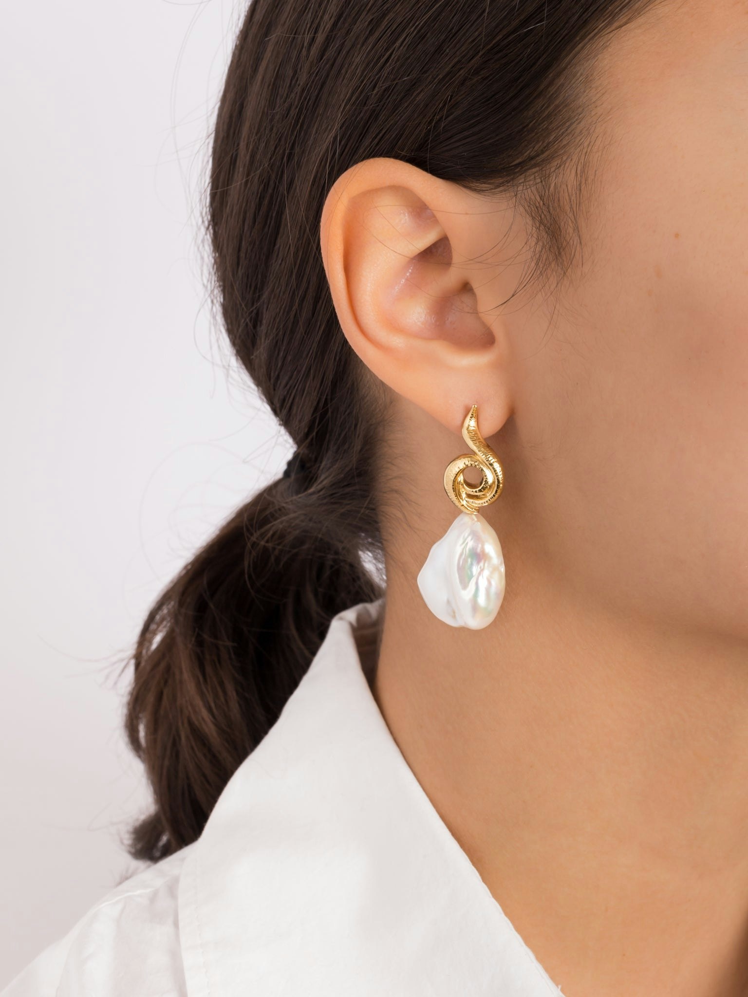 Surrea baroque pearl earrings photo 2