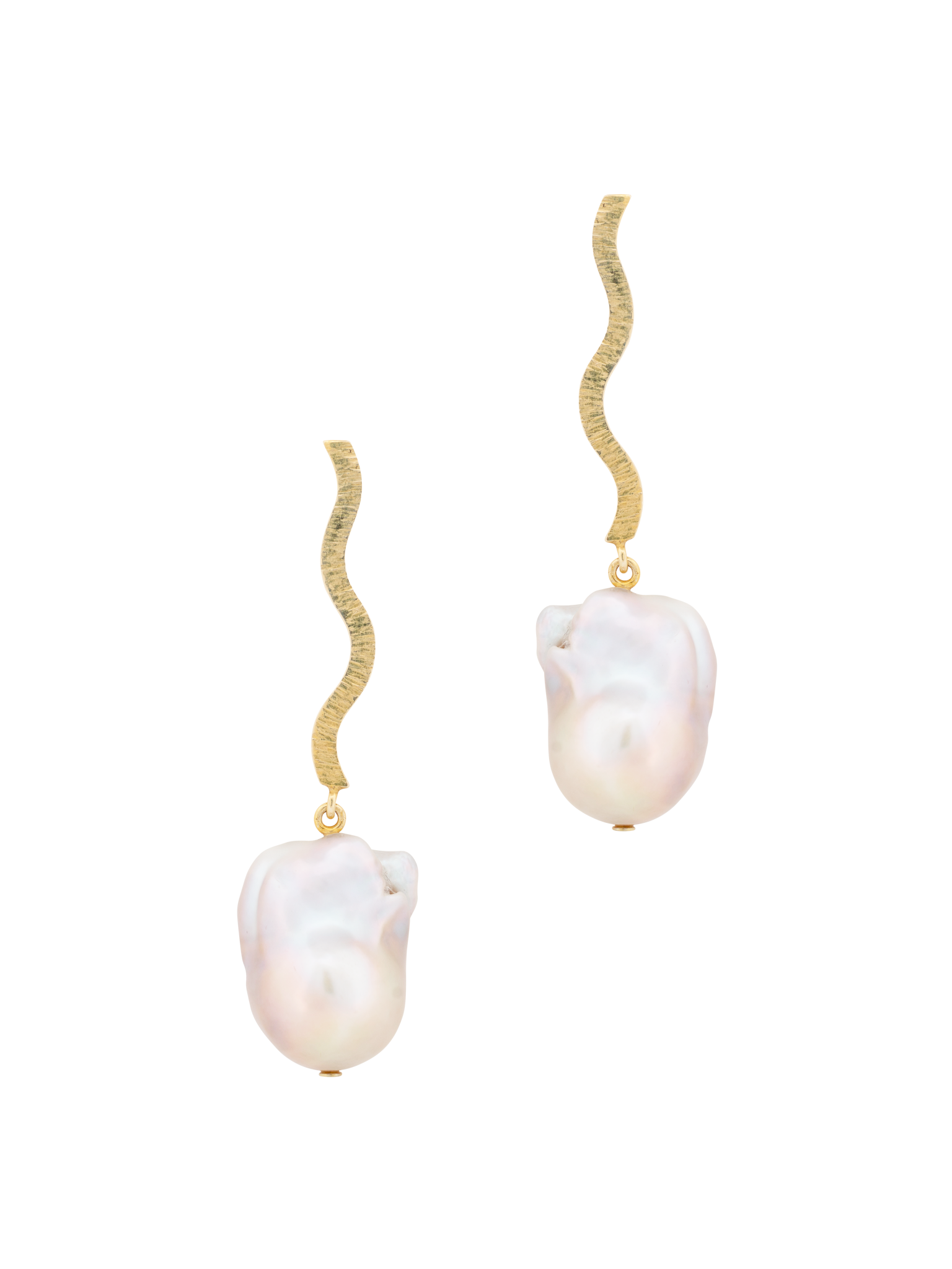 Shape baroque pearl earrings photo 1