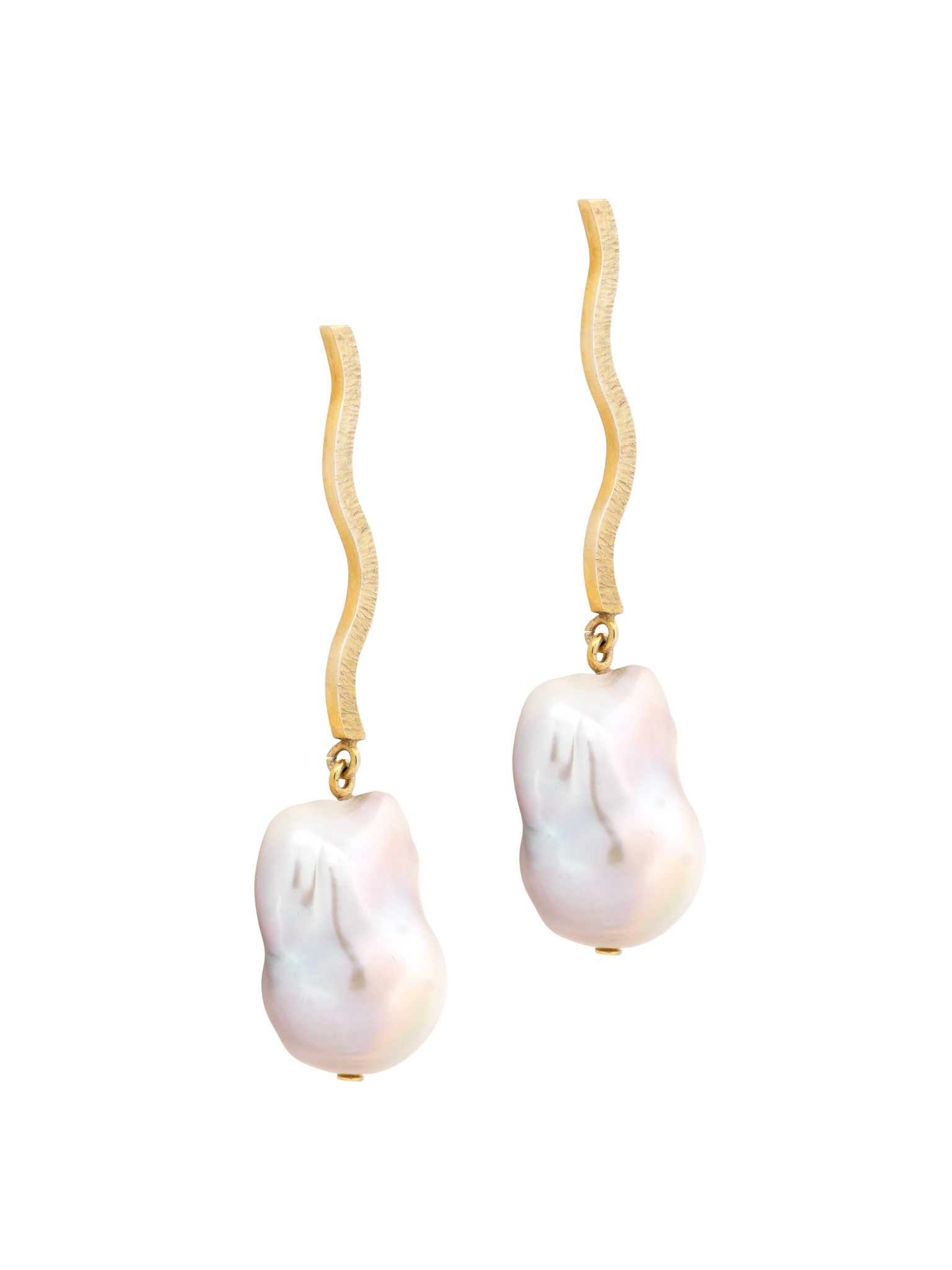 Shape baroque pearl earrings photo 3
