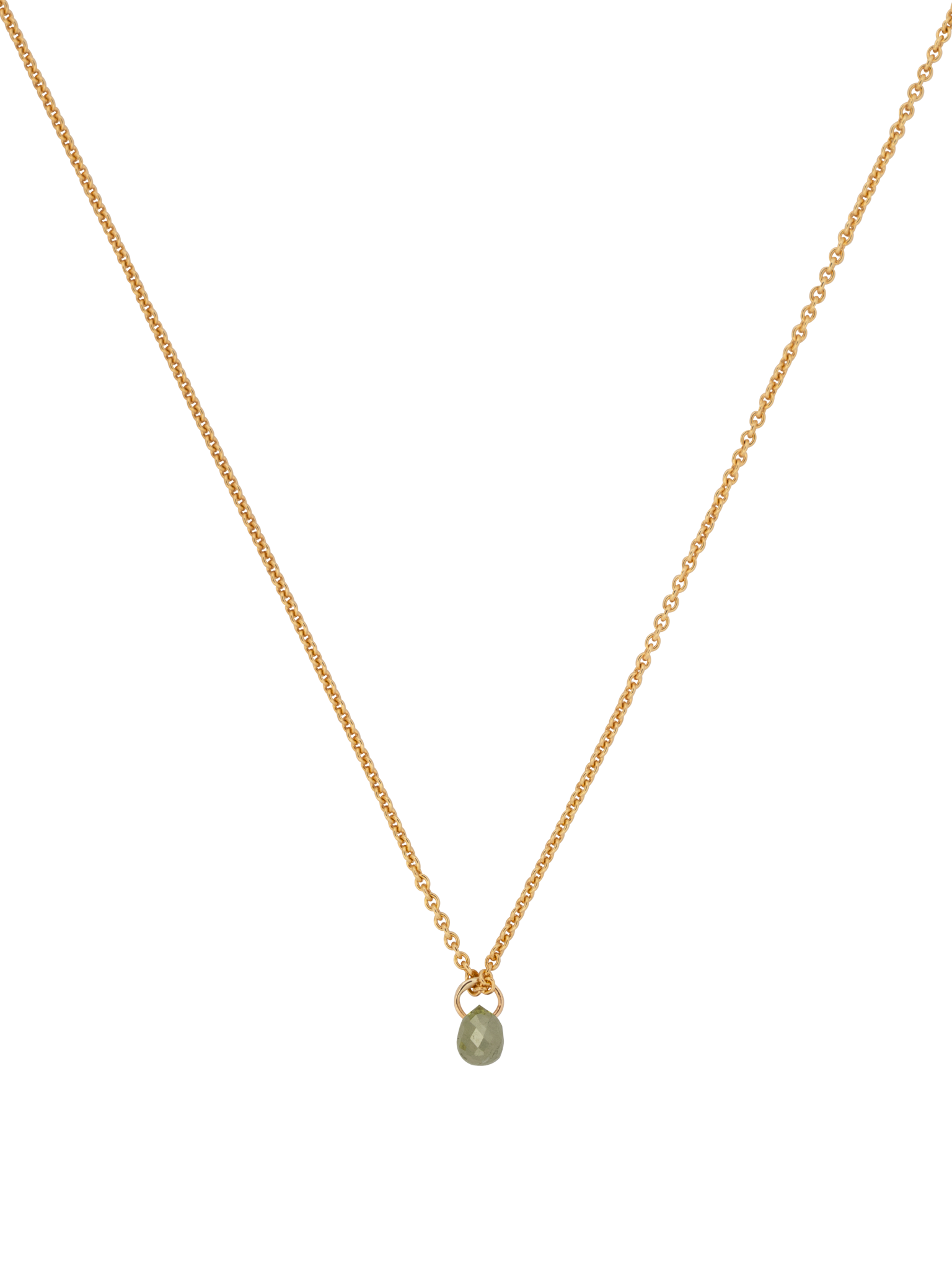 Diamond drop necklace photo 1