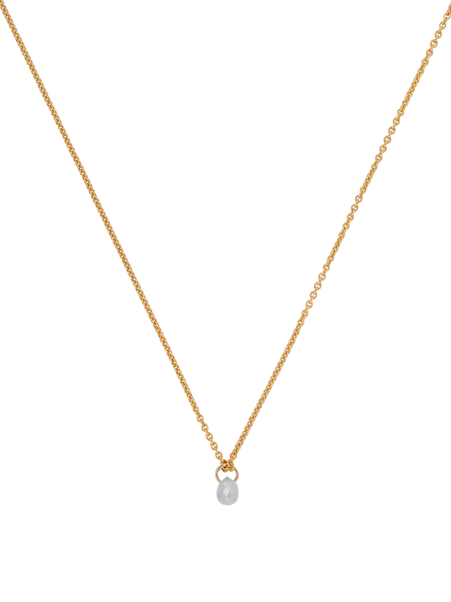 Diamond drop necklace photo 2