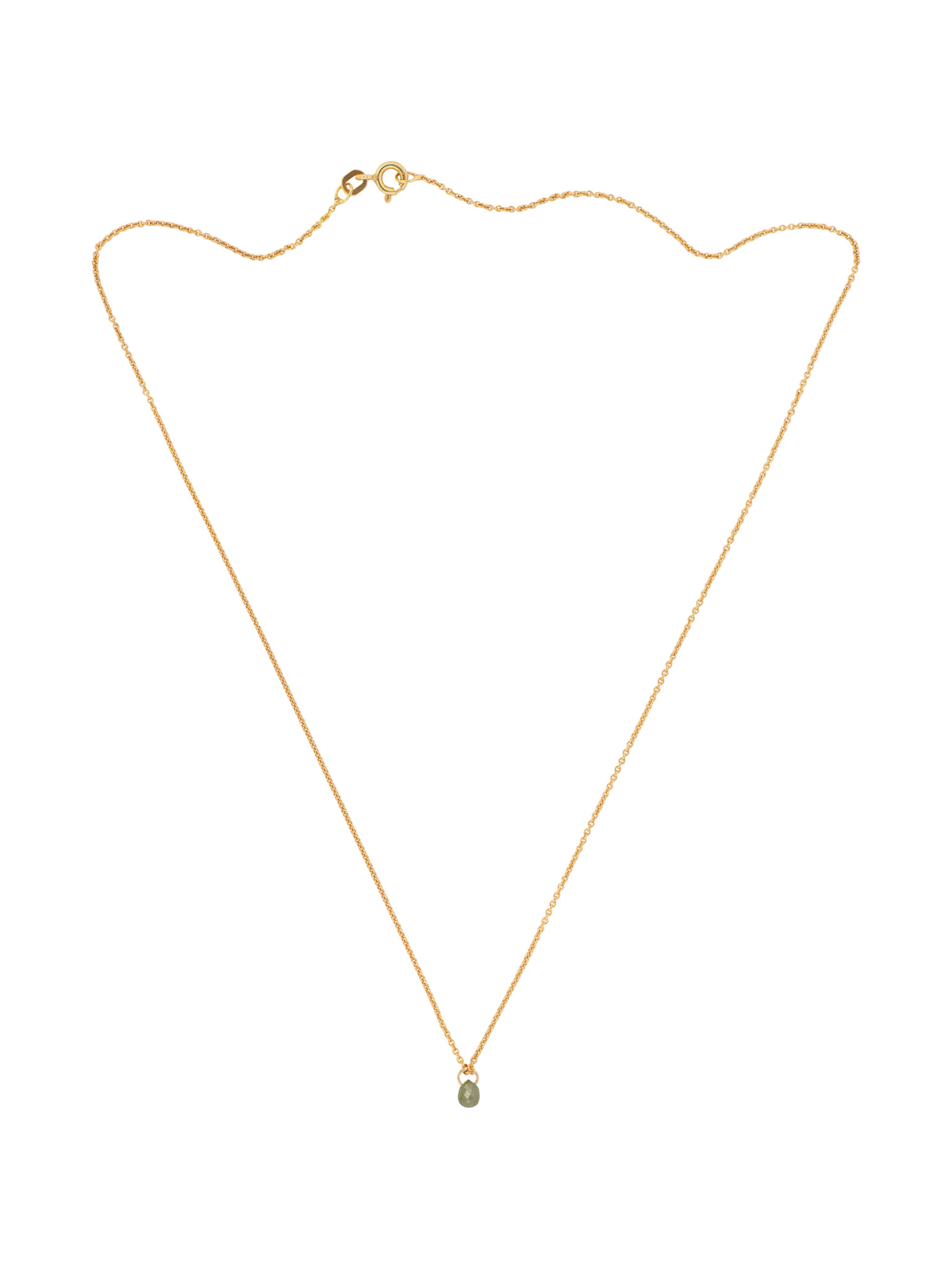 Diamond drop necklace photo 6