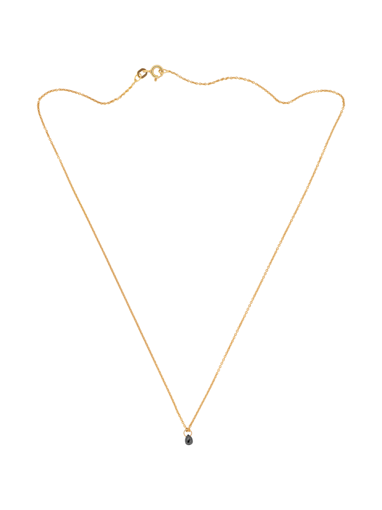 Diamond drop necklace photo 8