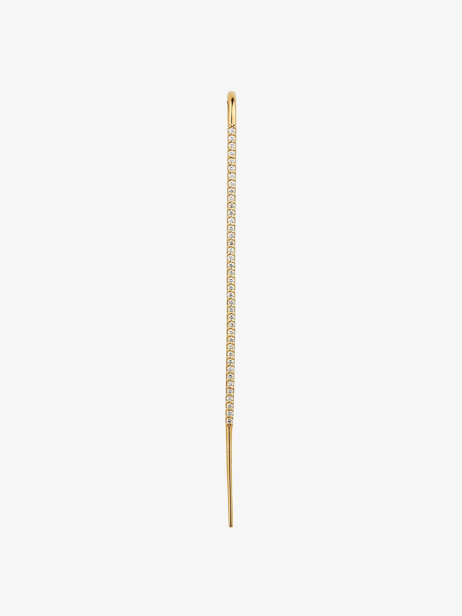 Diamond thread ear pin photo 3